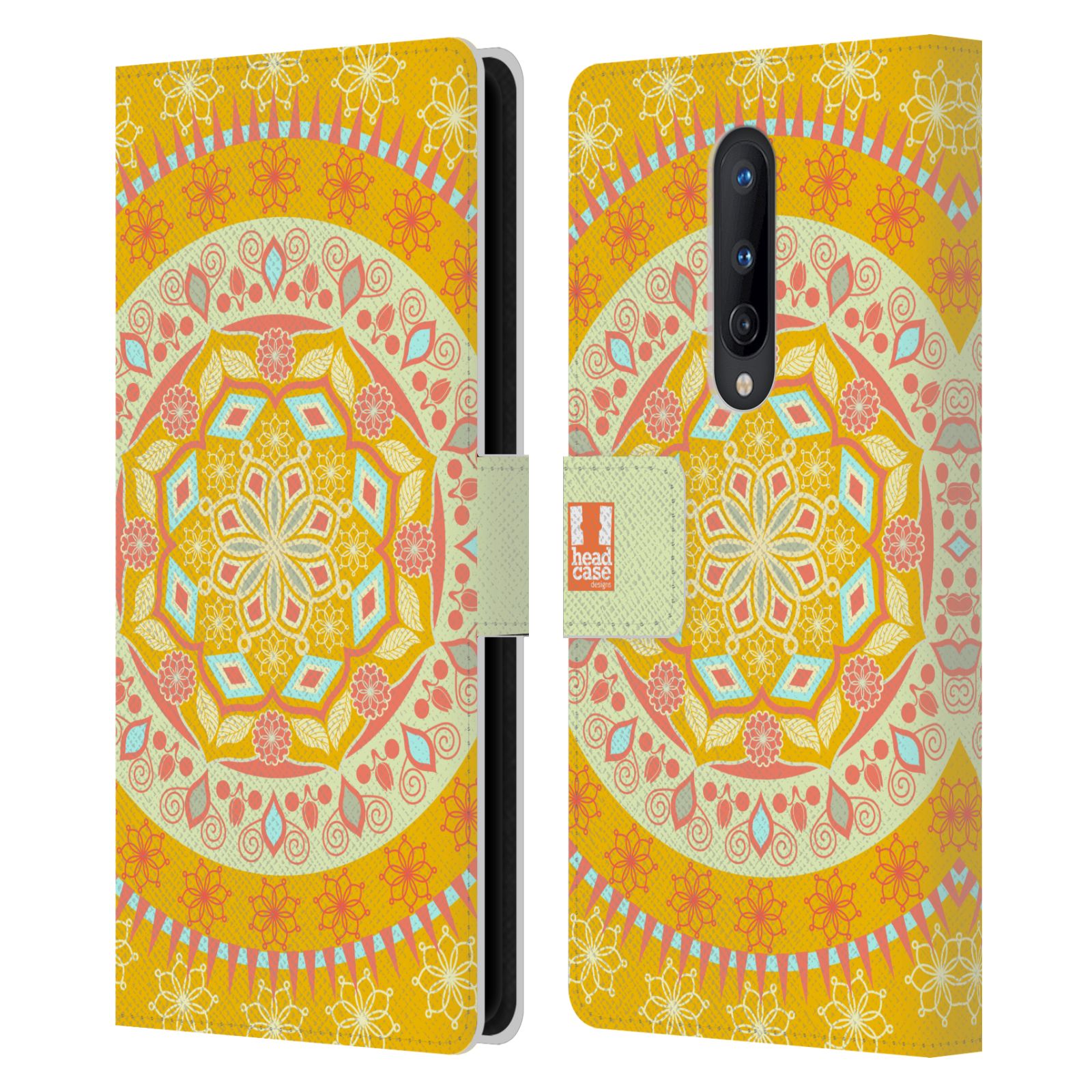 HEAD CASE DESIGNS MANDALA LEATHER BOOK WALLET CASE COVER FOR ONEPLUS PHONES - Picture 9 of 11