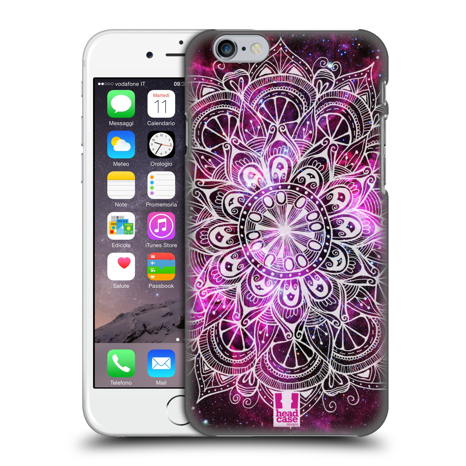 Plastové pouzdro na mobil Apple iPhone 6 HEAD CASE Mandala Doodle Nebula (Kryt či obal na mobilní telefon Apple iPhone 6)