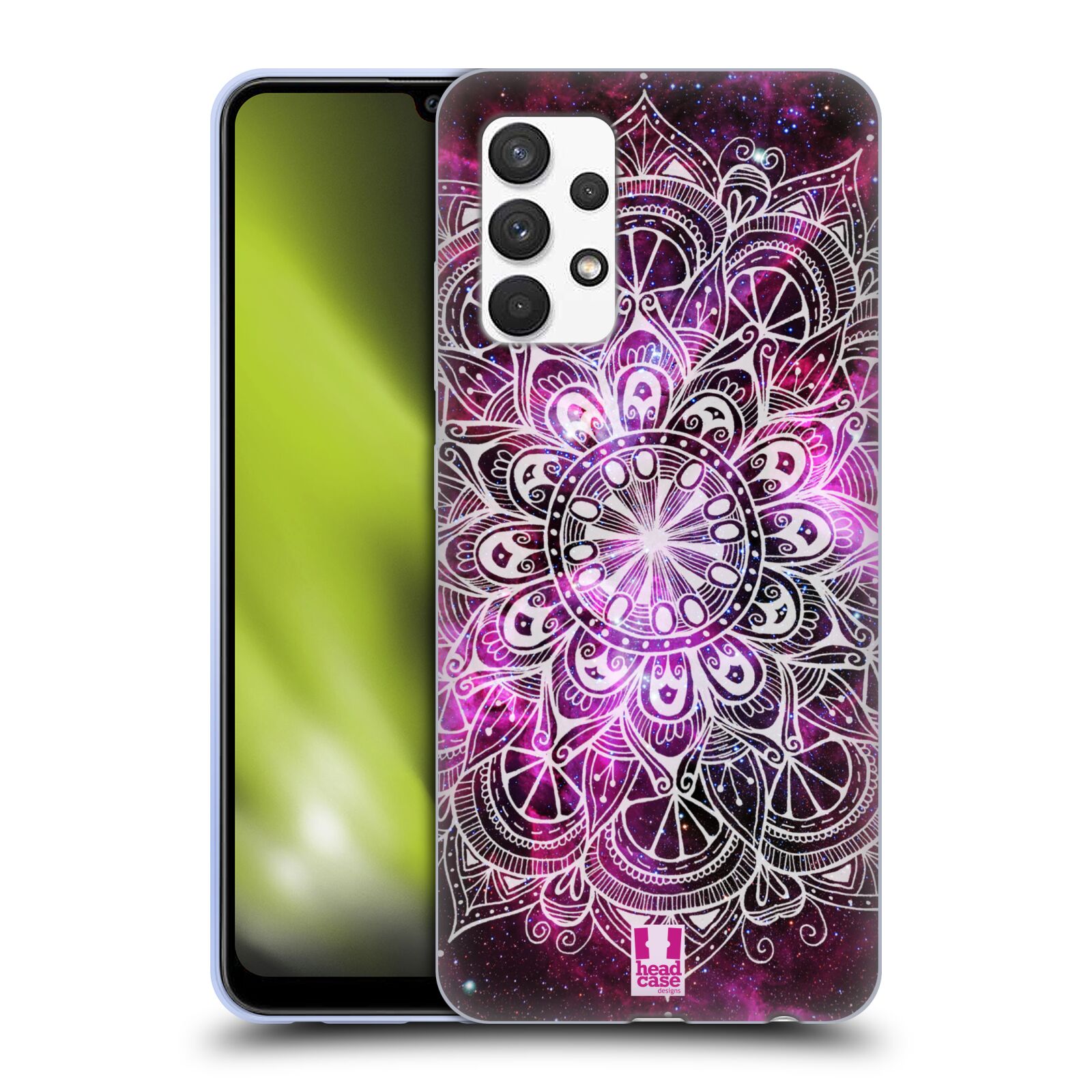 Silikonové pouzdro na mobil Samsung Galaxy A32 4G - Head Case - Mandala Doodle Nebula (Silikonový kryt, obal, pouzdro na mobilní telefon Samsung Galaxy A32 4G s motivem Mandala Doodle Nebula)