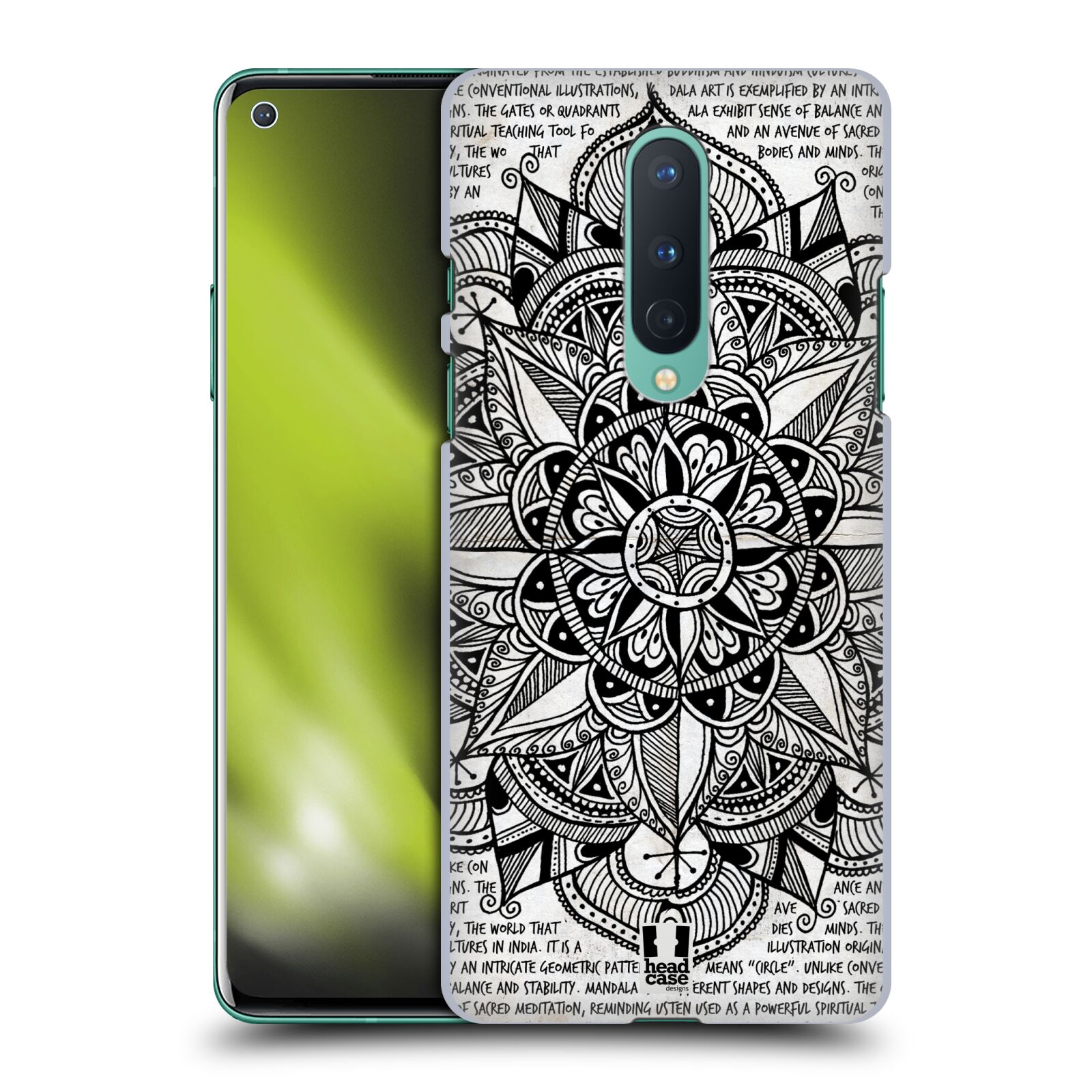 FUNDA TRASERA RÍGIDA HEAD CASE DESIGNS CON DIBUJO MANDALA PARA TELÉFONOS OPPO - Imagen 10 de 12