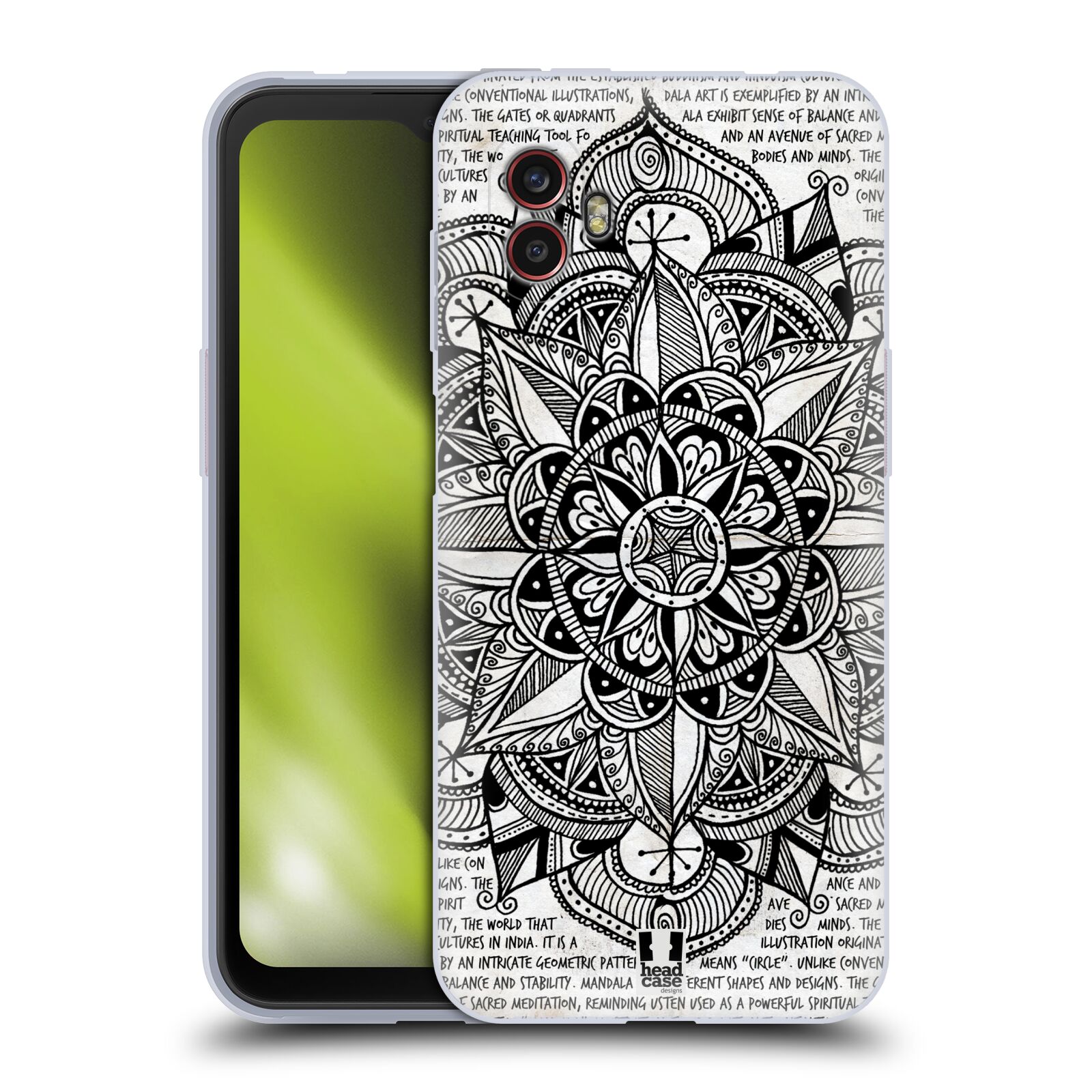 Silikonové pouzdro - Samsung Galaxy Xcover 6 Pro - Head Case - Mandala Doodle Paper (Silikonový kryt, obal, pouzdro na mobilní telefon Samsung Galaxy Xcover 6 Pro s motivem Mandala Doodle Paper)