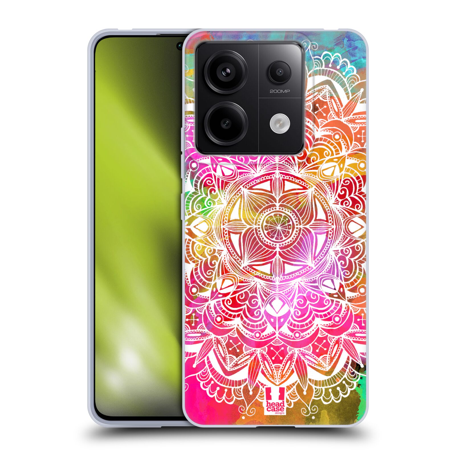 Silikonové pouzdro na mobil Xiaomi Redmi Note 13 Pro 5G / Poco X6 5G - Head Case - Mandala Doodle Watercolour (Silikonový kryt, obal, pouzdro na mobilní telefon Xiaomi Redmi Note 13 Pro 5G / Poco X6 5G s motivem Mandala Doodle Watercolour)