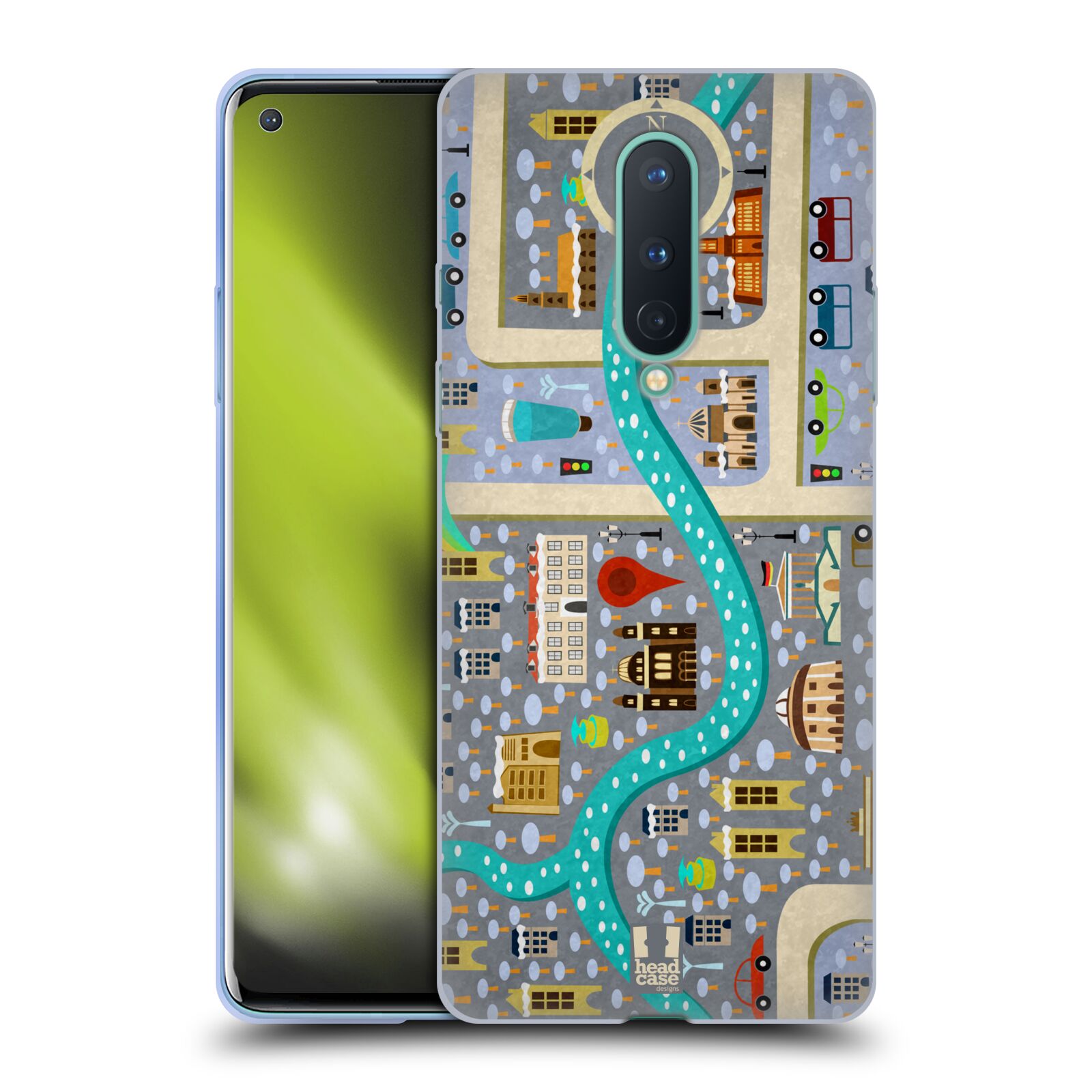 FUNDA HEAD CASE DESIGNS CON DIBUJO DE CIUDAD PARA TELÉFONOS GOOGLE ONEPLUS - Imagen 11 de 11