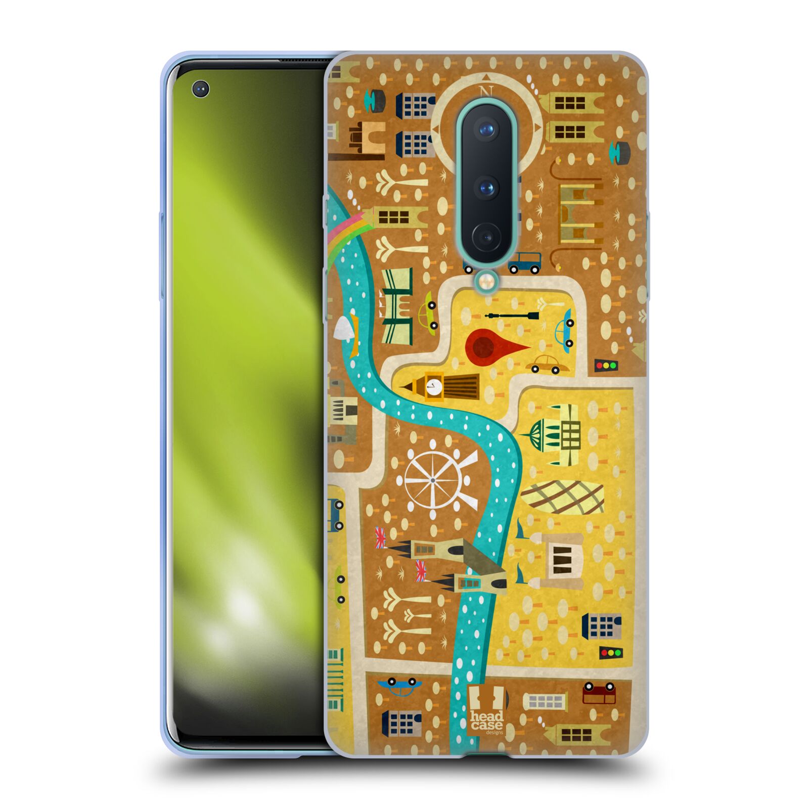 FUNDA HEAD CASE DESIGNS CON DIBUJO DE CIUDAD PARA TELÉFONOS GOOGLE ONEPLUS - Imagen 8 de 11