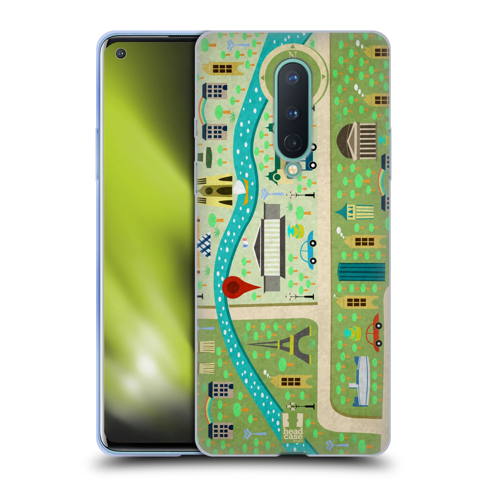 FUNDA HEAD CASE DESIGNS CON DIBUJO DE CIUDAD PARA TELÉFONOS GOOGLE ONEPLUS - Imagen 9 de 11