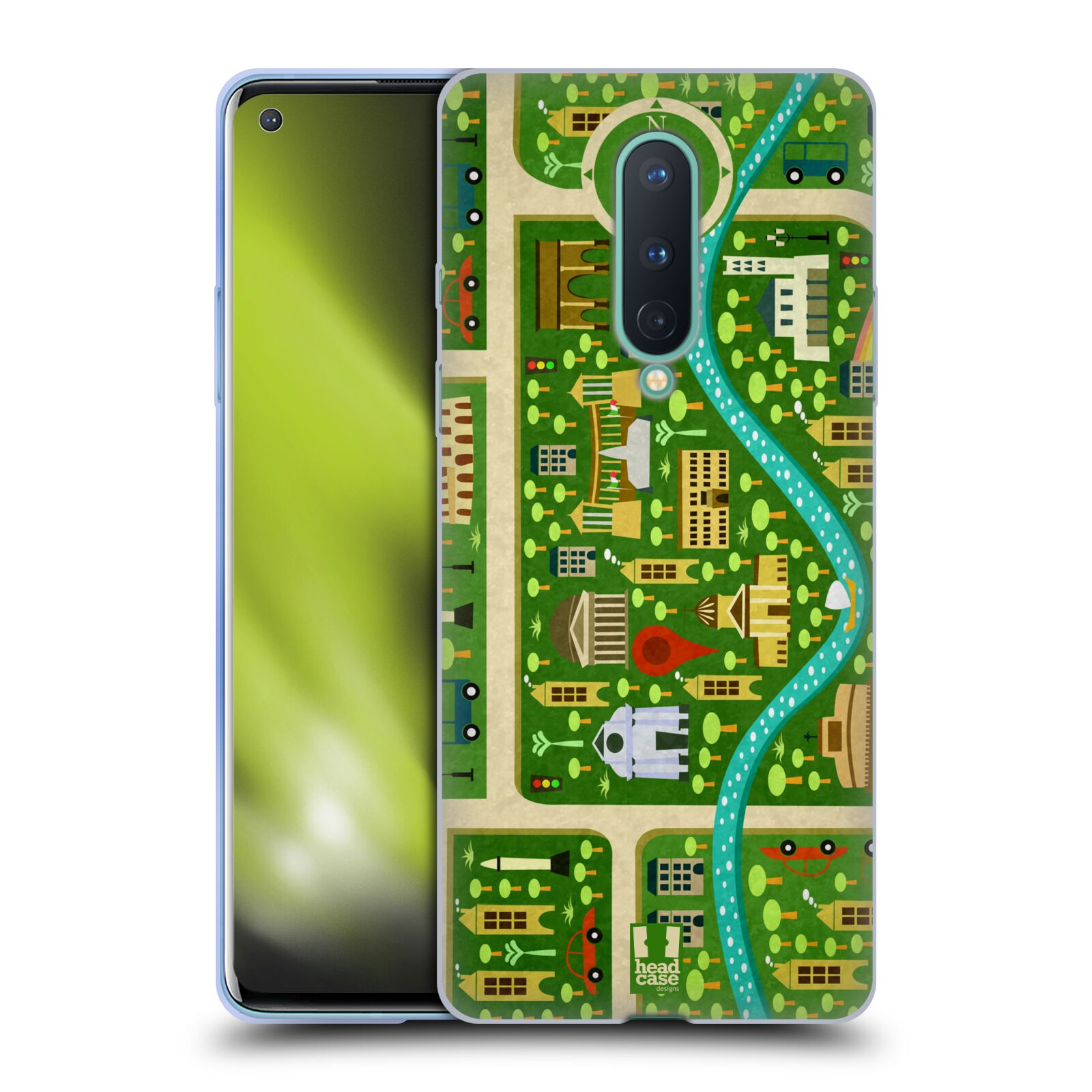 FUNDA HEAD CASE DESIGNS CON DIBUJO DE CIUDAD PARA TELÉFONOS GOOGLE ONEPLUS - Imagen 10 de 11