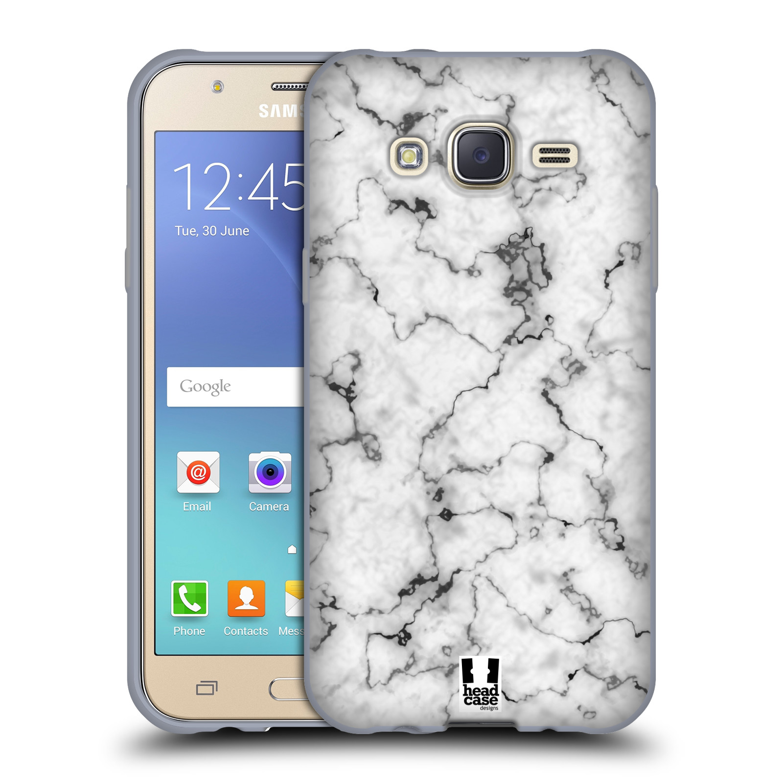 Samsung galaxy j5 sm j500f bily Cochces Silikonové pouzdro na mobil Samsung Galaxy J5 Head Case Bl½ mramor Silikonov½ kryt