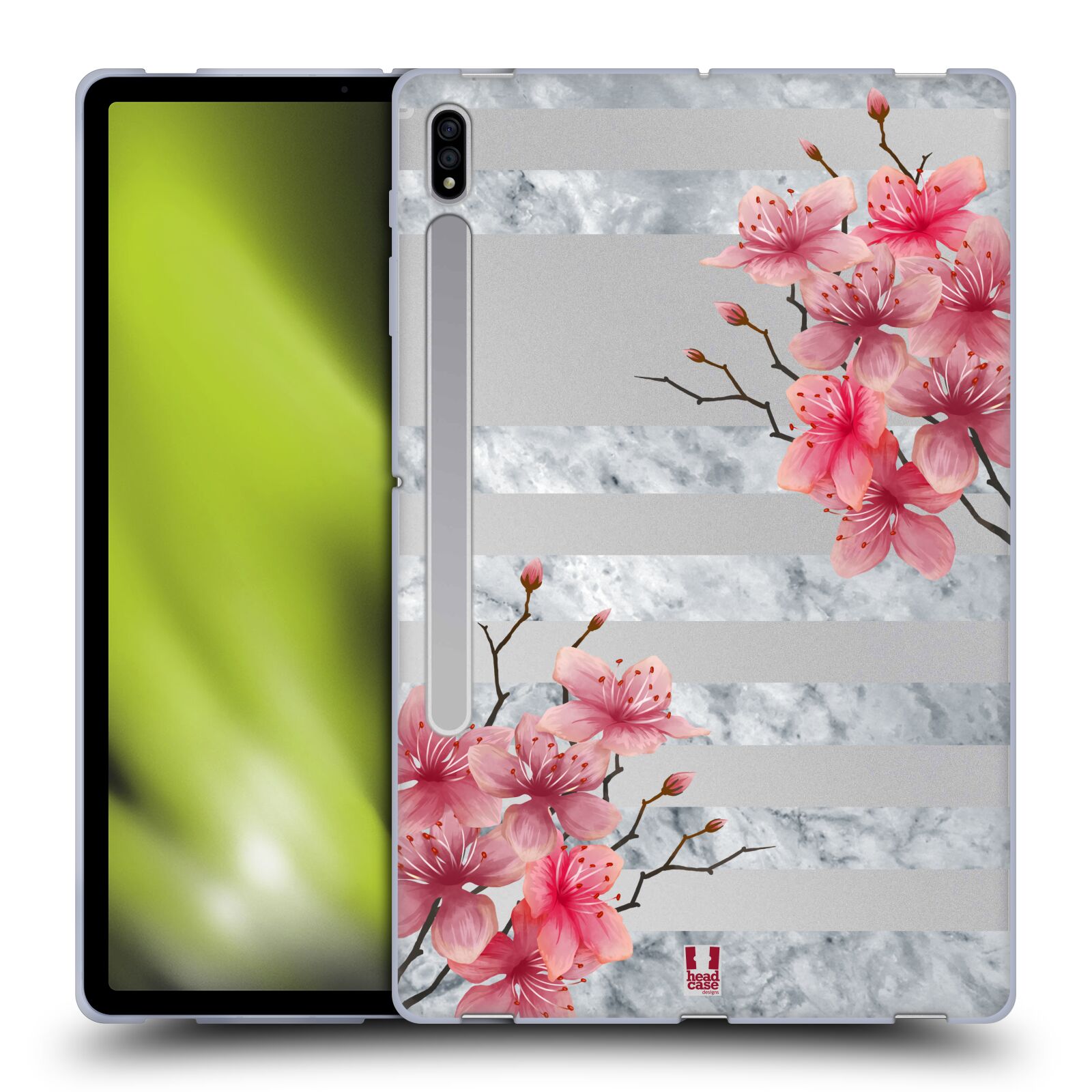 HEAD CASE DESIGNS MARBLE & FLORALS SOFT GEL CASE FOR SAMSUNG TABLETS 1 - Picture 9 of 10