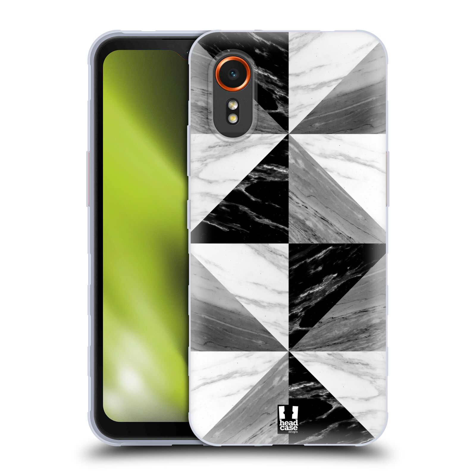 Silikonové pouzdro - Samsung Galaxy Xcover 7 5G - Head Case - Mramor triangl (Silikonový kryt či obal na mobilní telefon s motivem Mramor triangl pro Samsung Galaxy Xcover 7 5G)