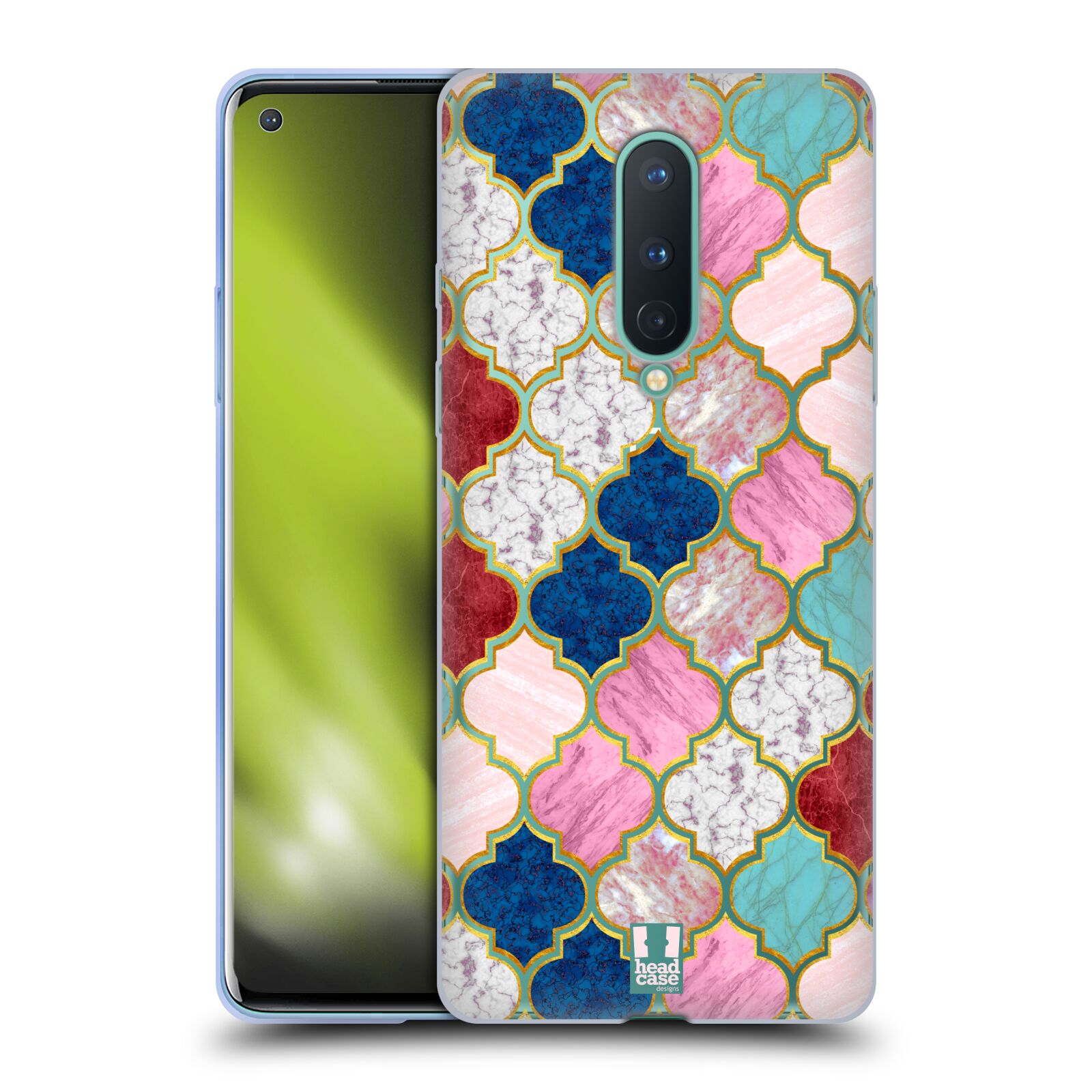 FUNDA HEAD CASE DESIGNS CON DIBUJO DE AZULEJOS DE MÁRMOL SUAVE PARA TELÉFONOS GOOGLE ONEPLUS - Imagen 9 de 10