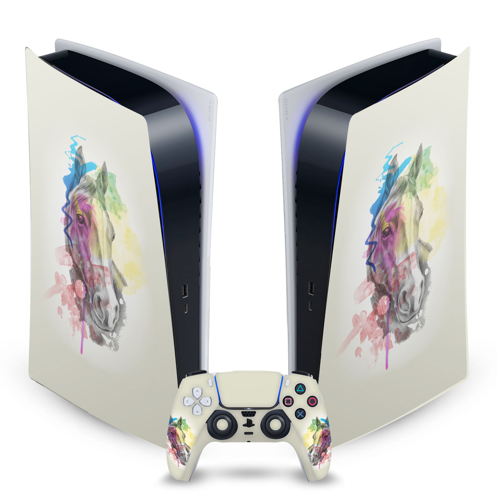 OFFICIAL MARK ASHKENAZI ART MIX VINYL SKIN FOR SONY PS5 DIGITAL EDITION BUNDLE