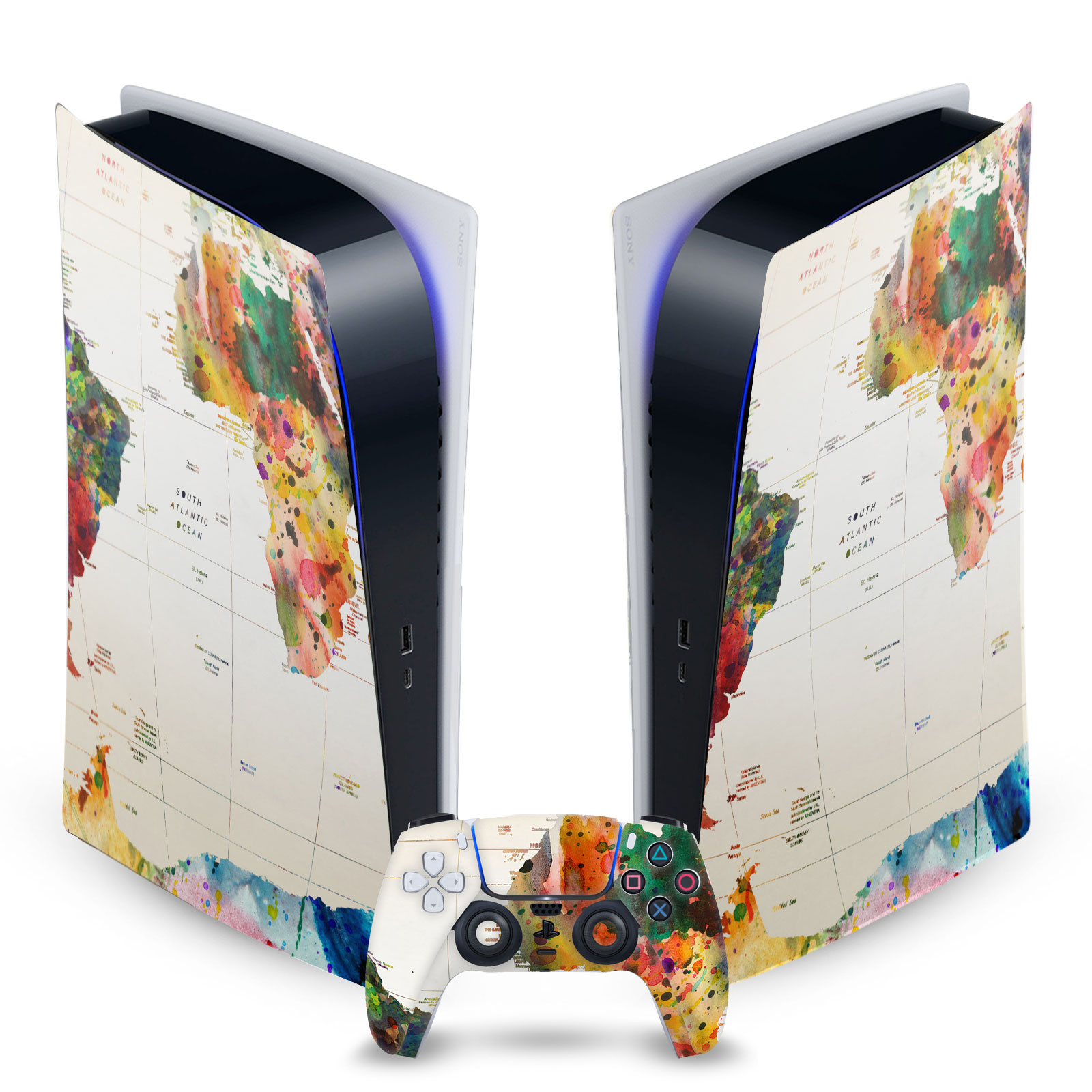 OFFICIAL MARK ASHKENAZI ART MIX VINYL SKIN FOR SONY PS5 DIGITAL EDITION BUNDLE