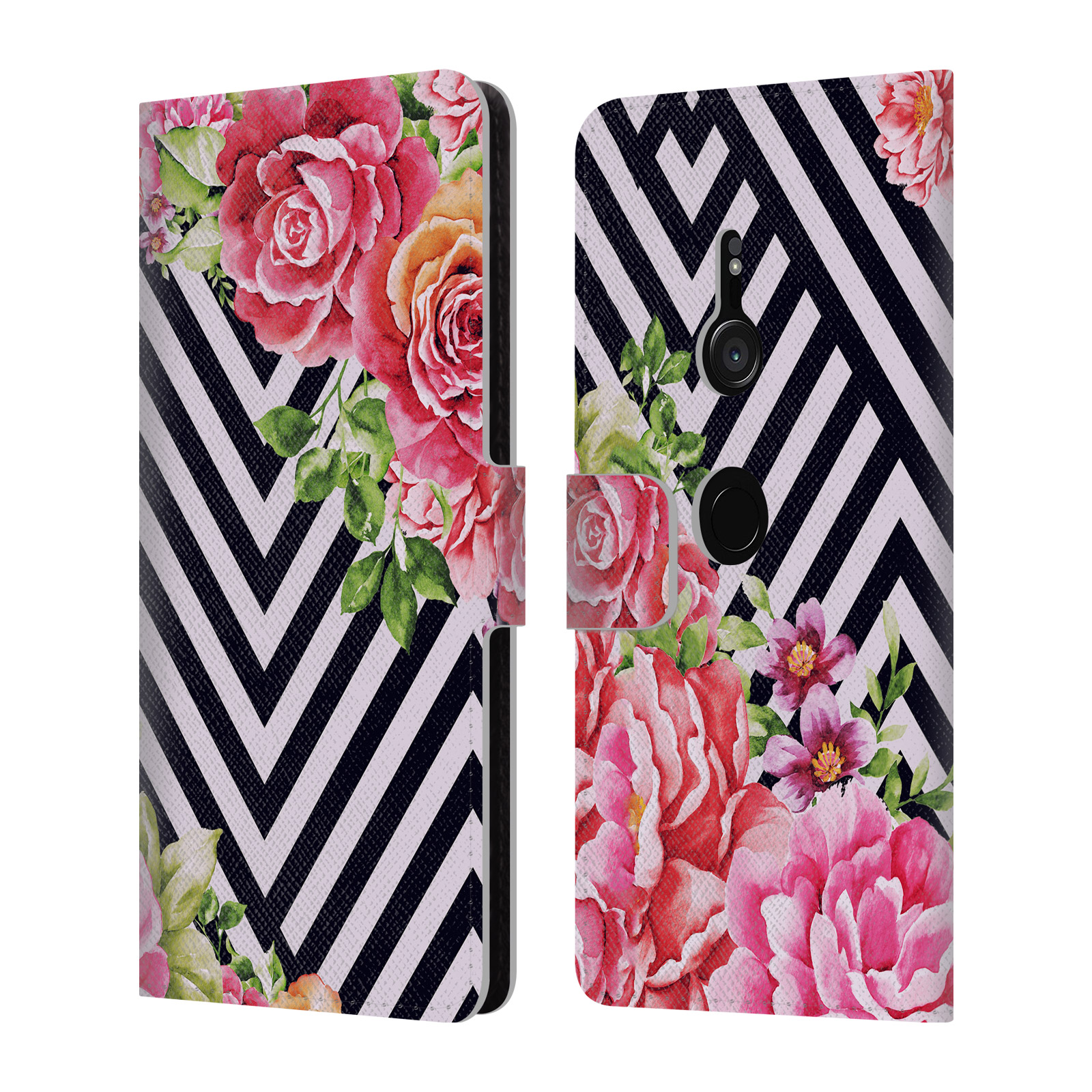 OFFICIAL MARK ASHKENAZI FLORALS LEATHER BOOK WALLET CASE COVER FOR SONY PHONES 1 - Picture 8 of 11