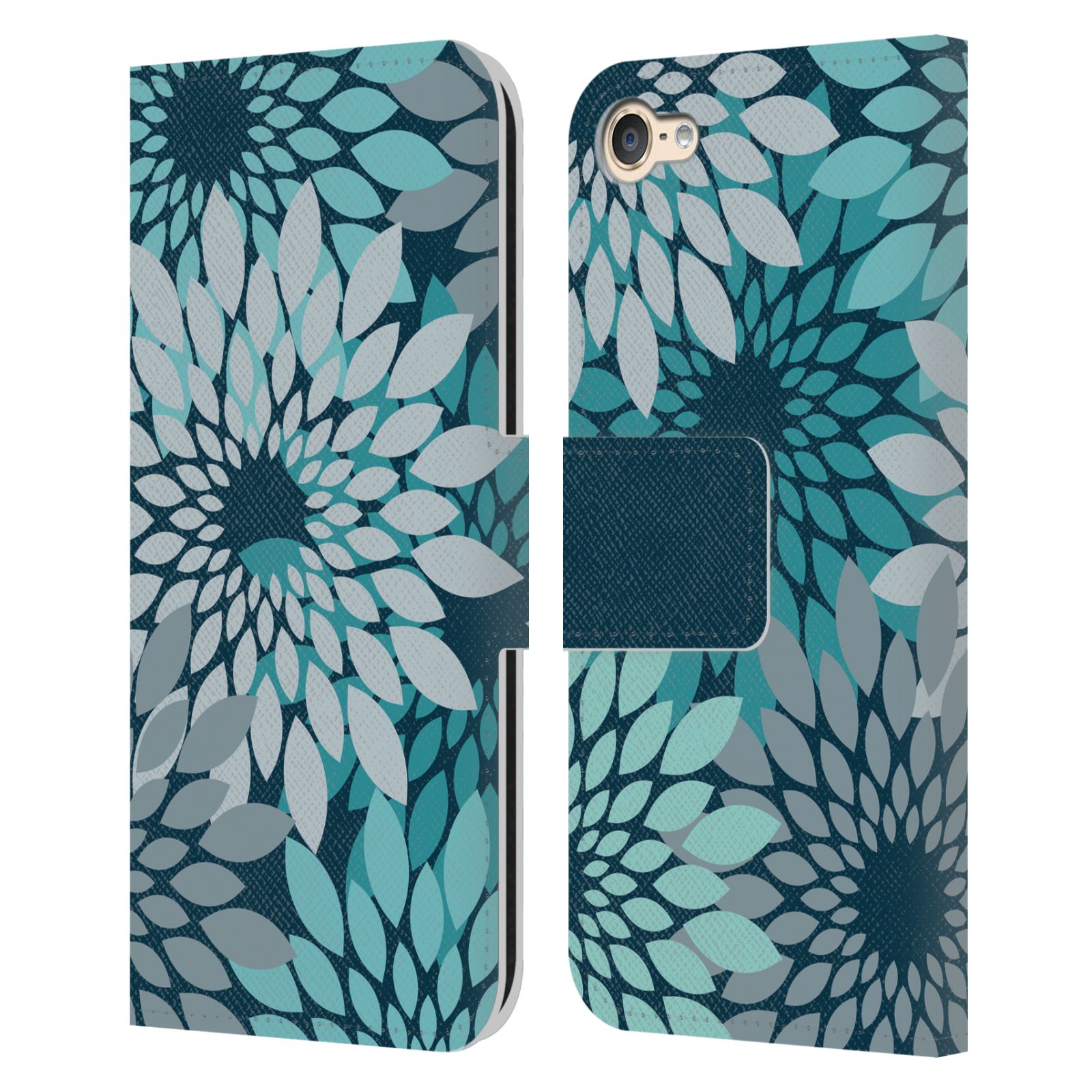 MARK ASHKENAZI MULTICOLOR FLORALS LEATHER BOOK CASE FOR APPLE iPOD TOUCH MP3 - Picture 7 of 12