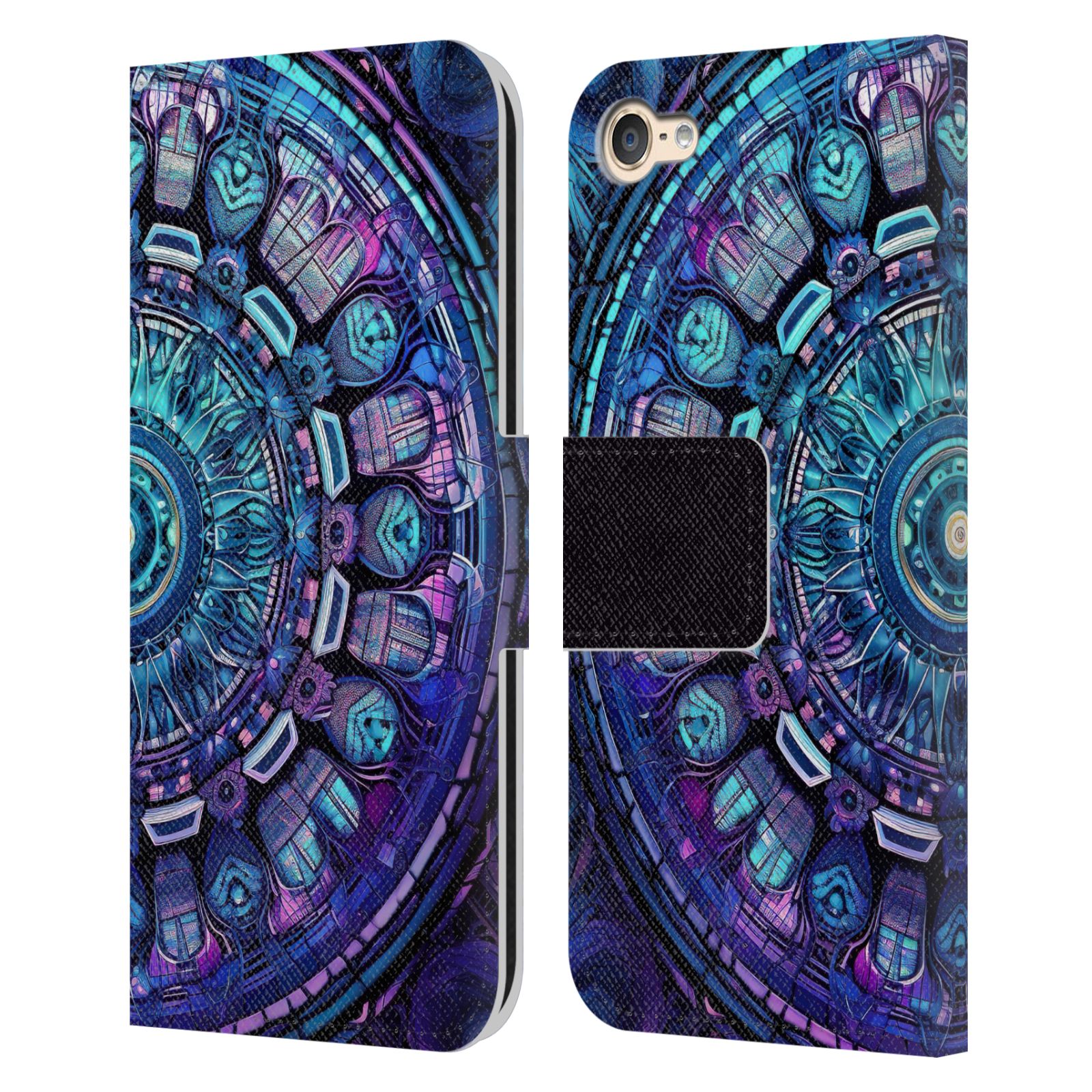 MARK ASHKENAZI MULTICOLOR FLORALS LEATHER BOOK CASE FOR APPLE iPOD TOUCH MP3 - Picture 11 of 12