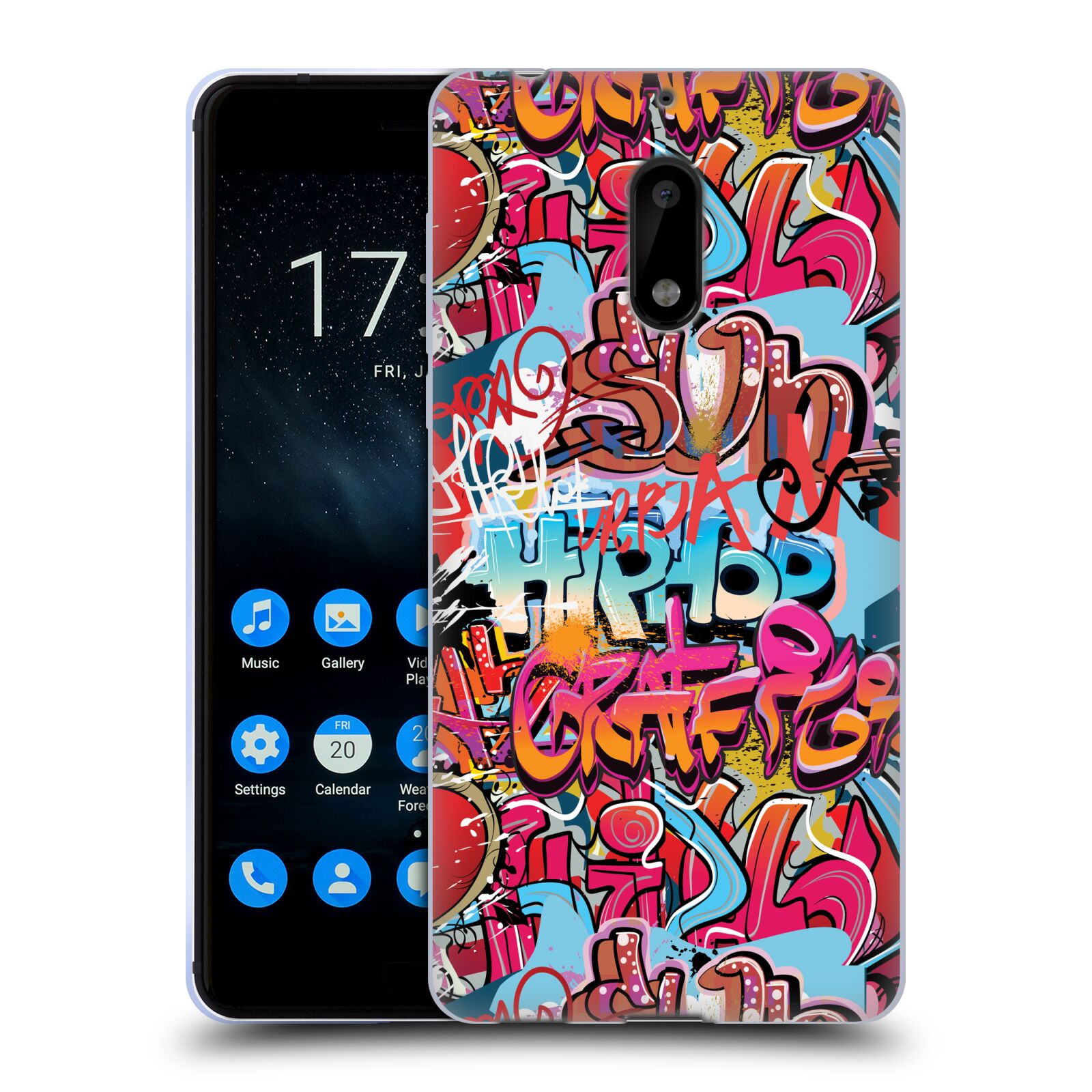 FUNDA GEL SUAVE GRAFFITI MARCA OFICIAL ASHKENAZI PARA TELÉFONOS NOKIA 1 - Imagen 9 de 13