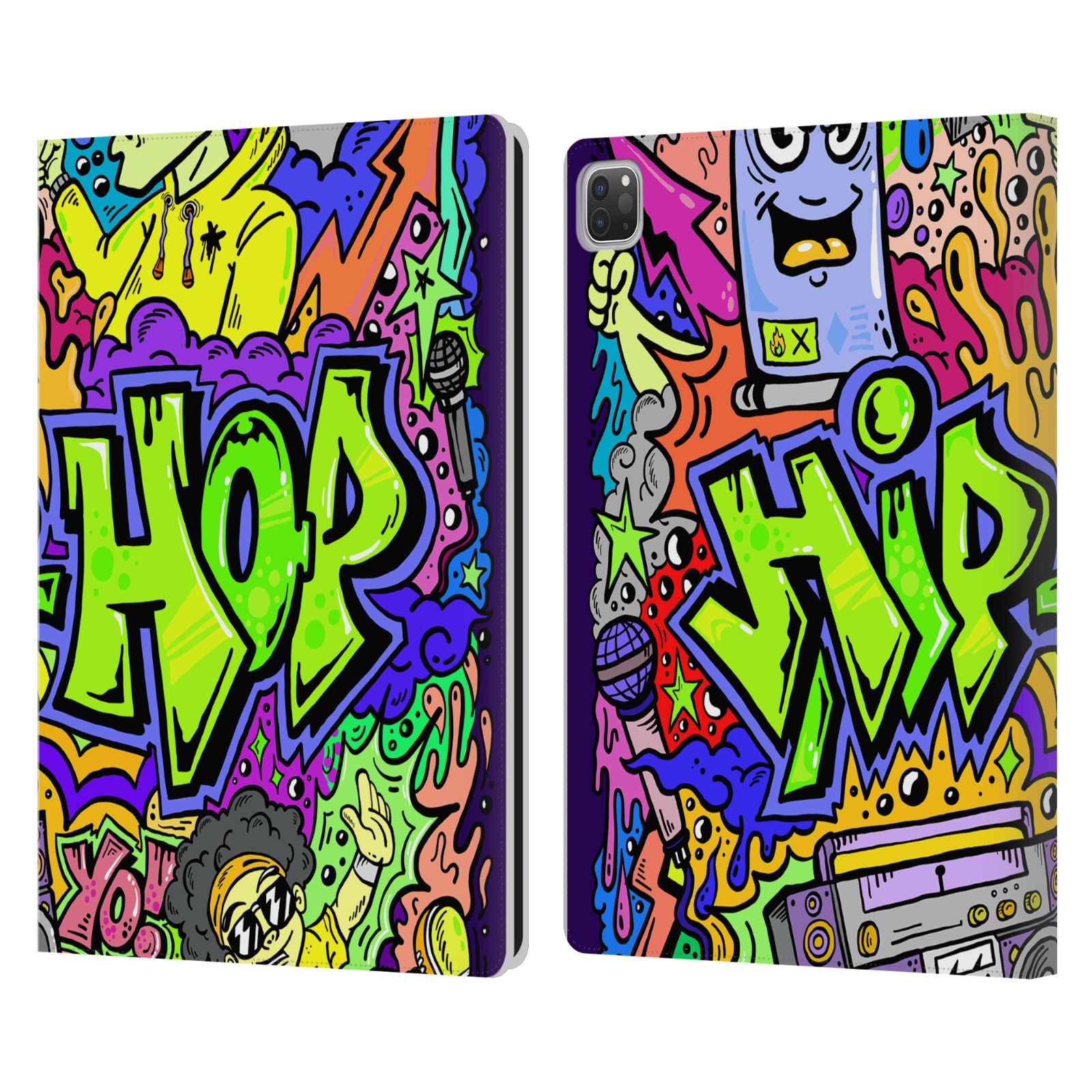 OFFICIAL MARK ASHKENAZI GRAFFITI LEATHER BOOK WALLET CASE COVER FOR APPLE iPAD - Picture 9 of 12