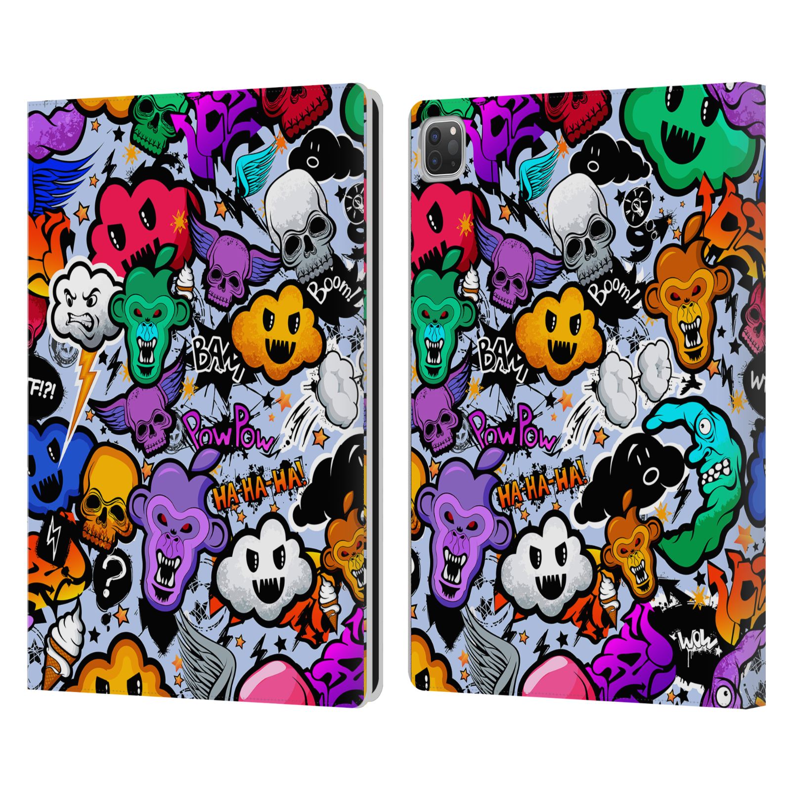 OFFICIAL MARK ASHKENAZI GRAFFITI LEATHER BOOK WALLET CASE COVER FOR APPLE iPAD - Picture 10 of 12