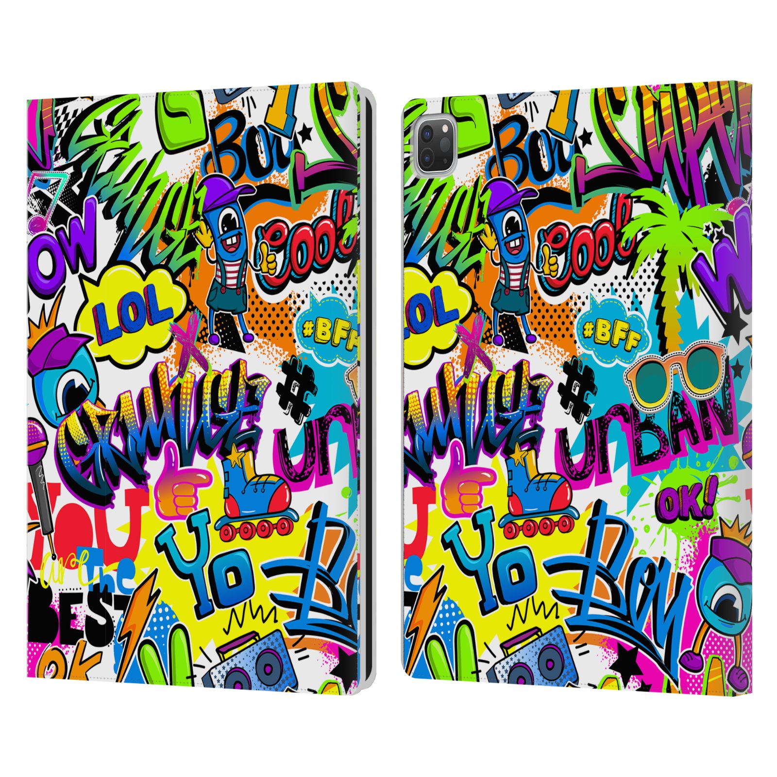 OFFICIAL MARK ASHKENAZI GRAFFITI LEATHER BOOK WALLET CASE COVER FOR APPLE iPAD - Picture 12 of 12