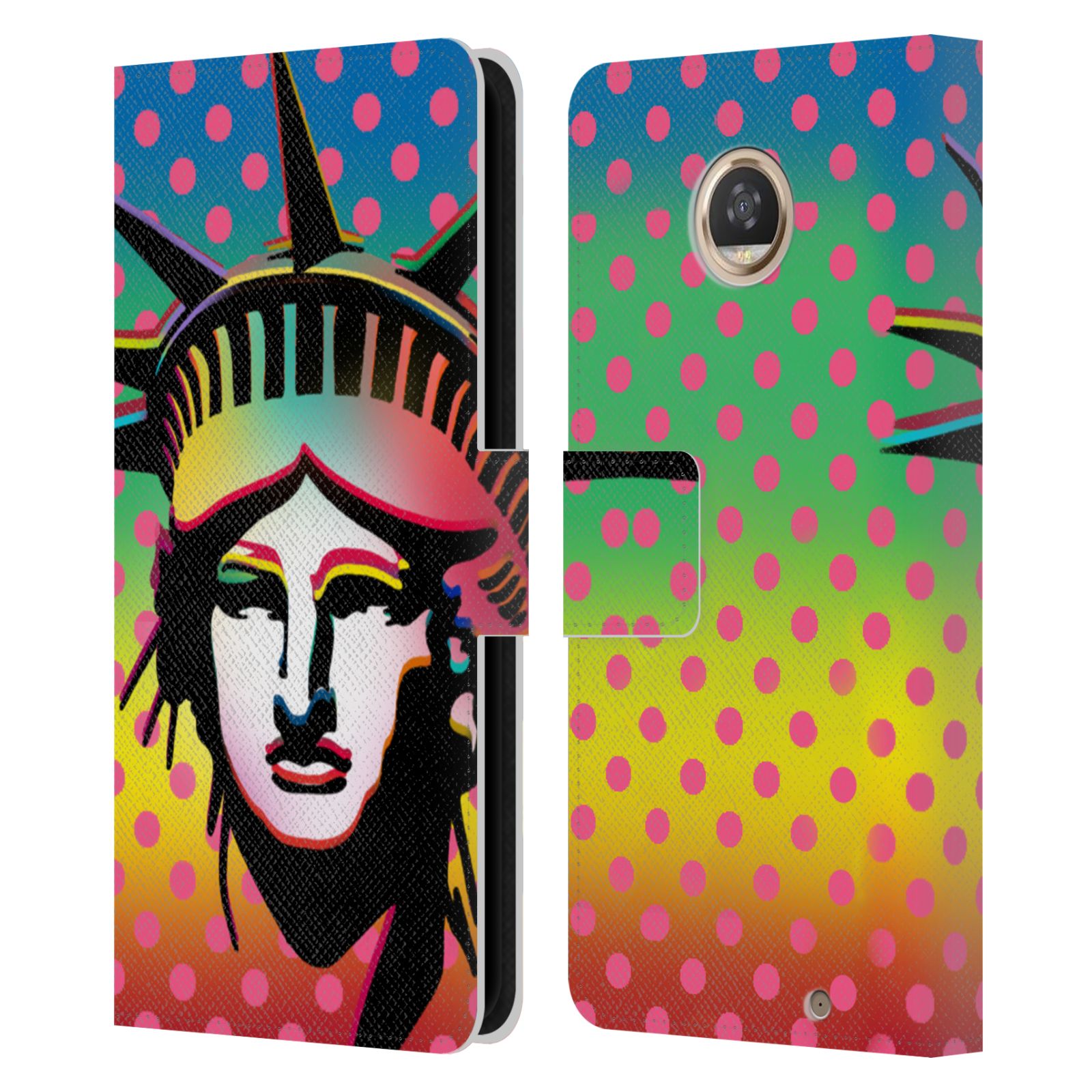 OFFICIAL MARK ASHKENAZI POP CULTURE LEATHER BOOK WALLET CASE FOR MOTOROLA PHONES - Picture 7 of 8