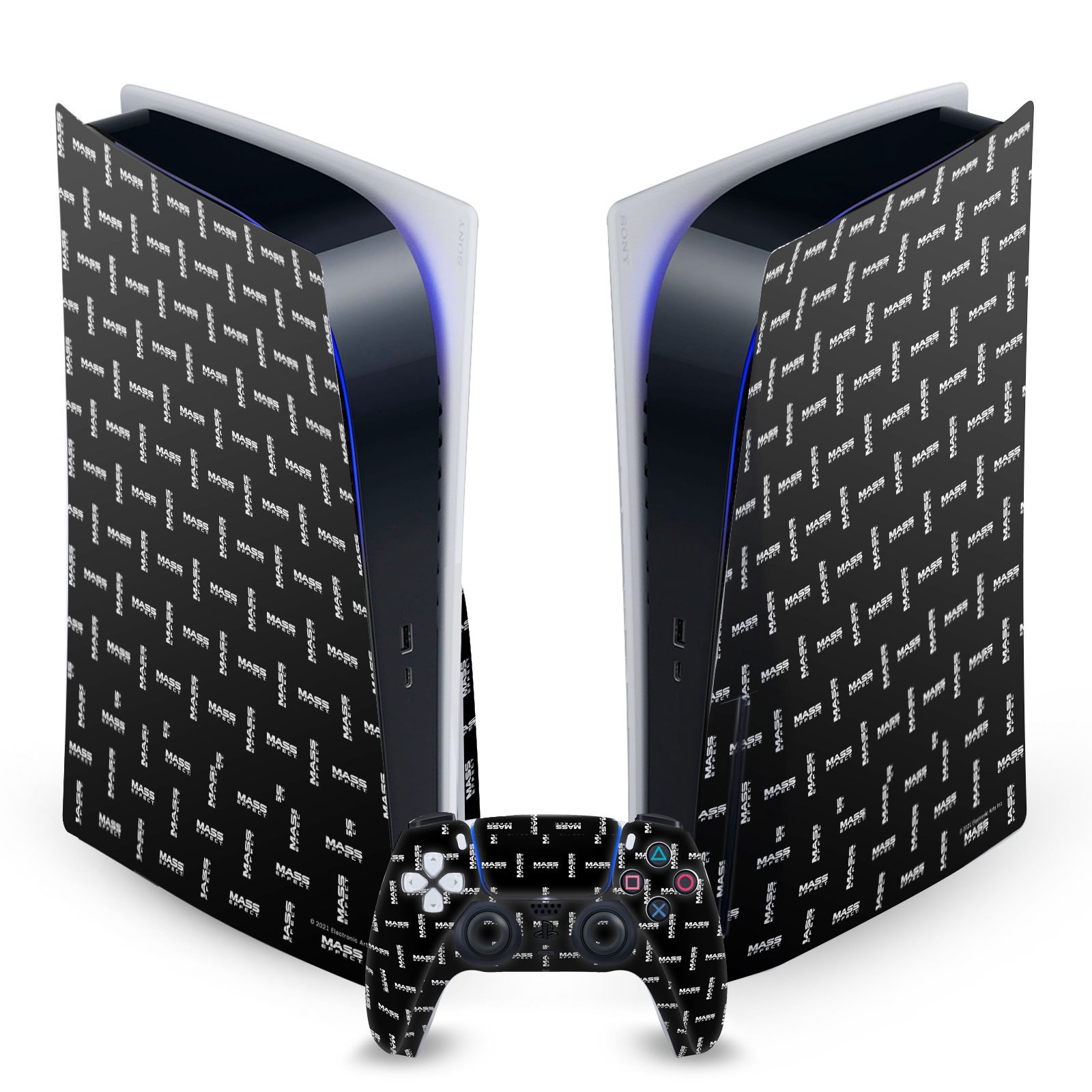 EA BIOWARE MASS EFFECT GRAPHICS VINYL SKIN FOR SONY PS5 DISC EDITION BUNDLE