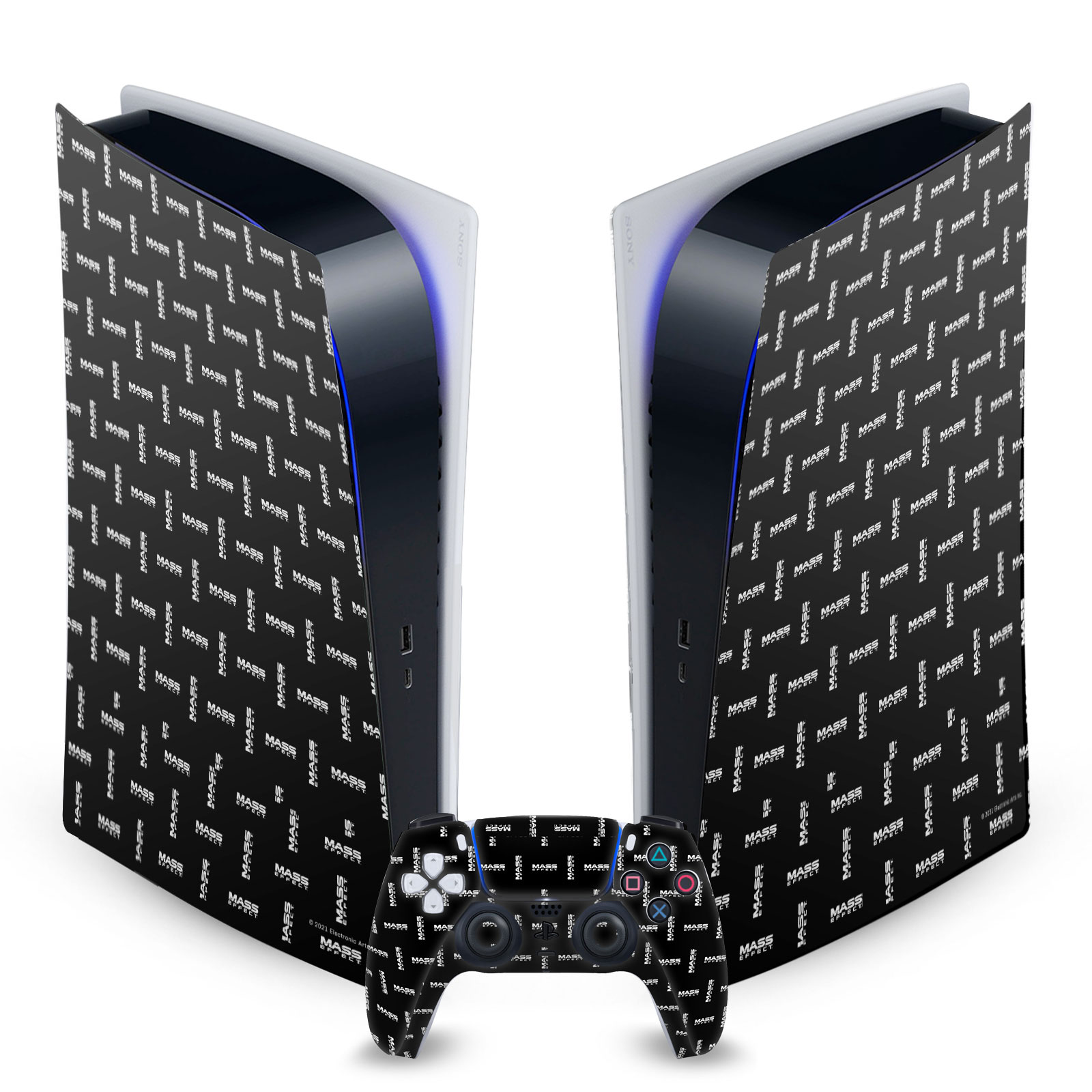 EA BIOWARE MASS EFFECT GRAPHICS VINYL SKIN FOR SONY PS5 DIGITAL EDITION BUNDLE