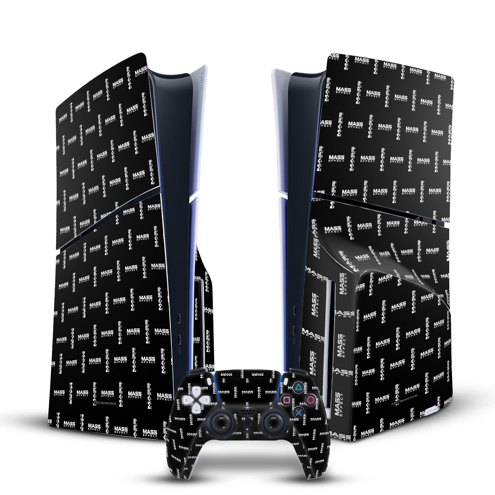 EA BIOWARE MASS EFFECT GRAPHICS VINYL SKIN FOR SONY PS5 SLIM DISC EDITION BUNDLE