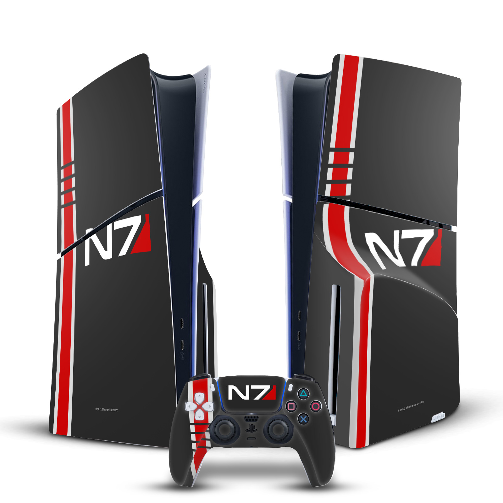 N7 Logo Gaming Skin for PS5 Slim Console + Controller (Disc)