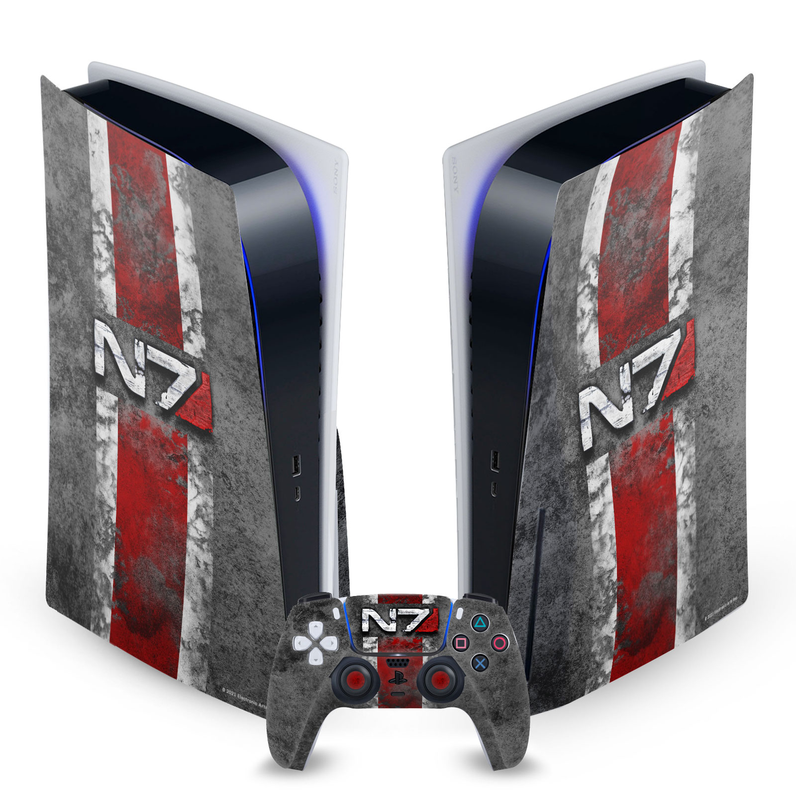 EA BIOWARE MASS EFFECT GRAPHICS VINYL SKIN FOR SONY PS5 DISC EDITION BUNDLE