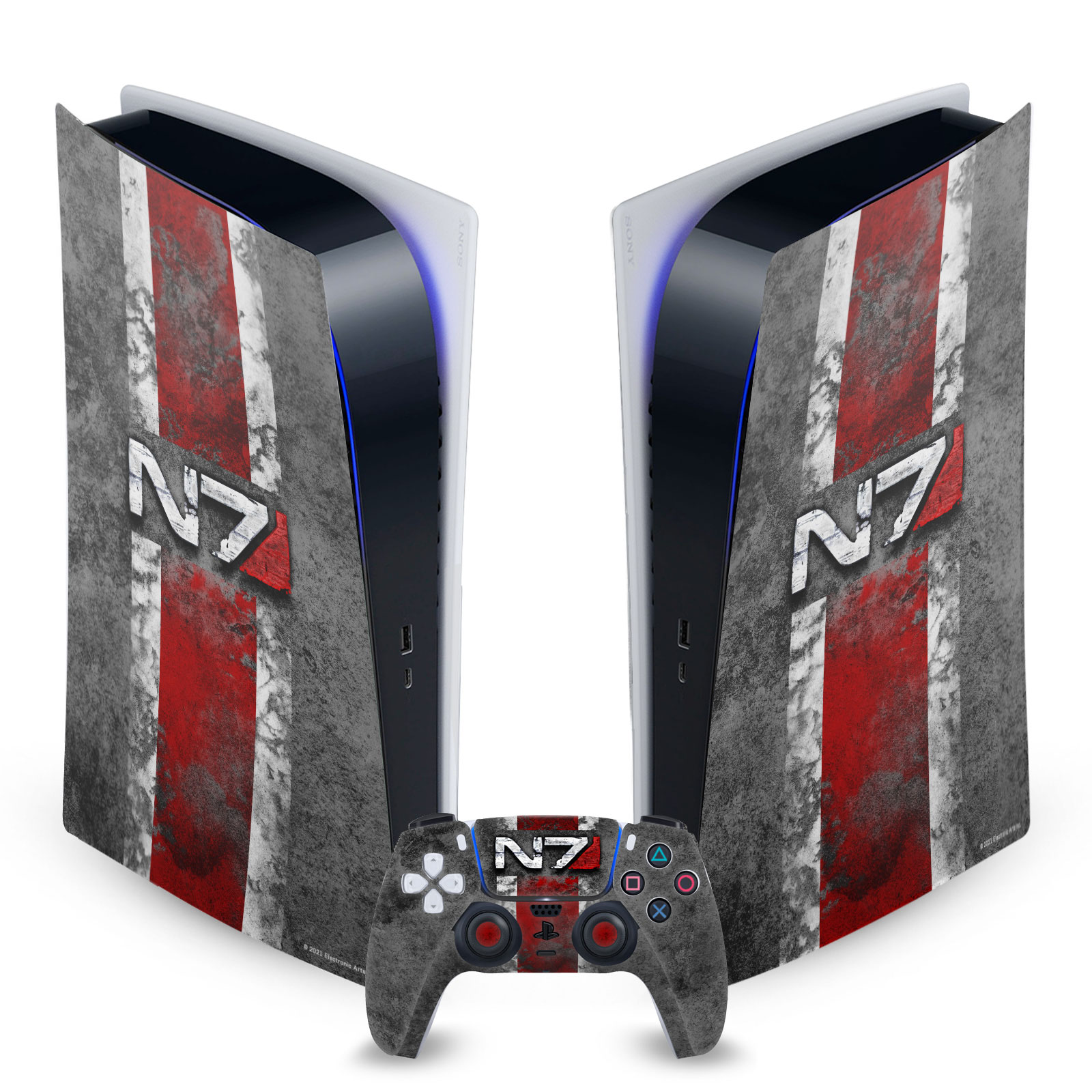 EA BIOWARE MASS EFFECT GRAPHICS VINYL SKIN FOR SONY PS5 DIGITAL EDITION BUNDLE