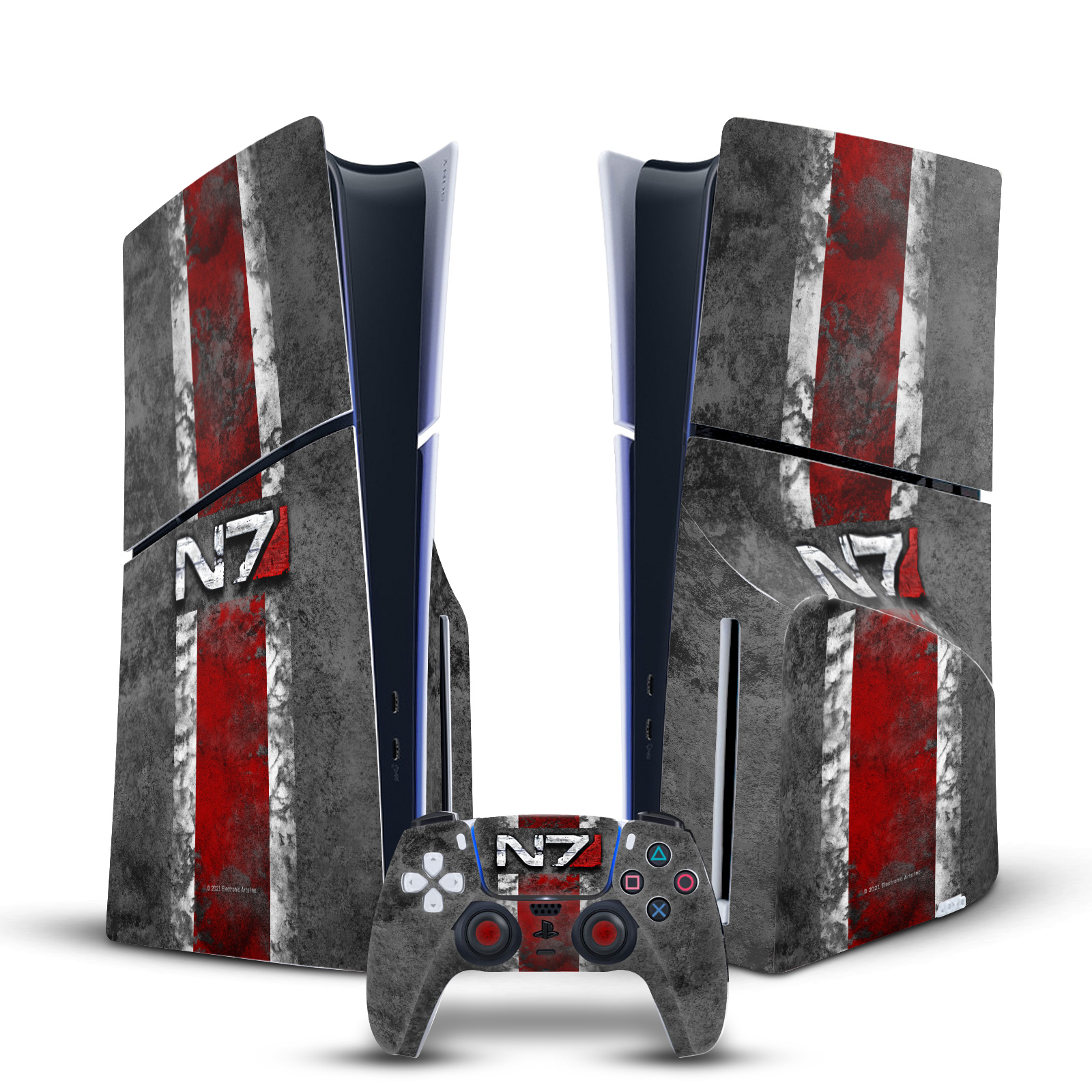 EA BIOWARE MASS EFFECT GRAPHICS VINYL SKIN FOR SONY PS5 SLIM DISC EDITION BUNDLE