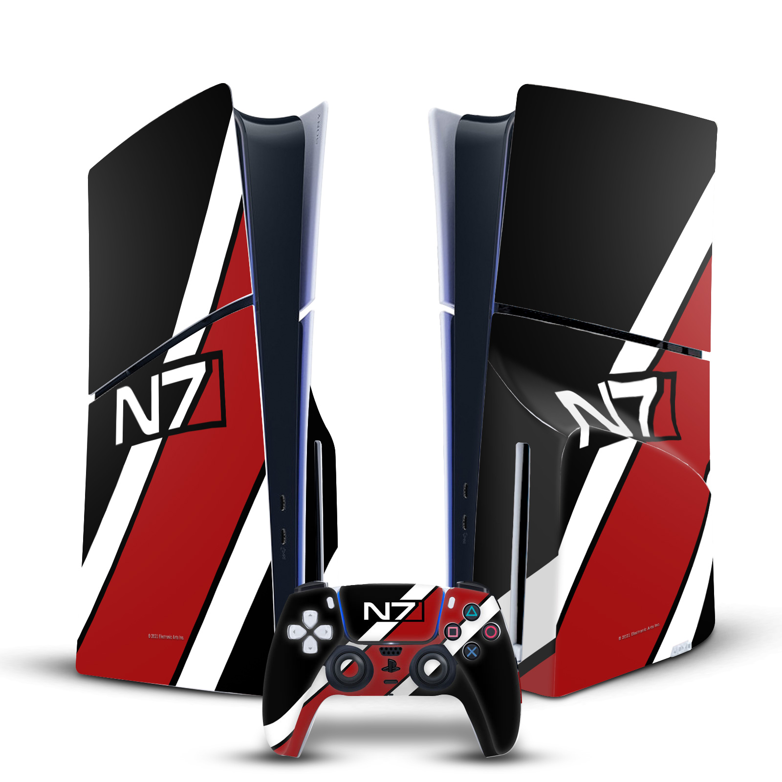 EA BIOWARE MASS EFFECT GRAPHICS VINYL SKIN FOR SONY PS5 SLIM DISC EDITION BUNDLE