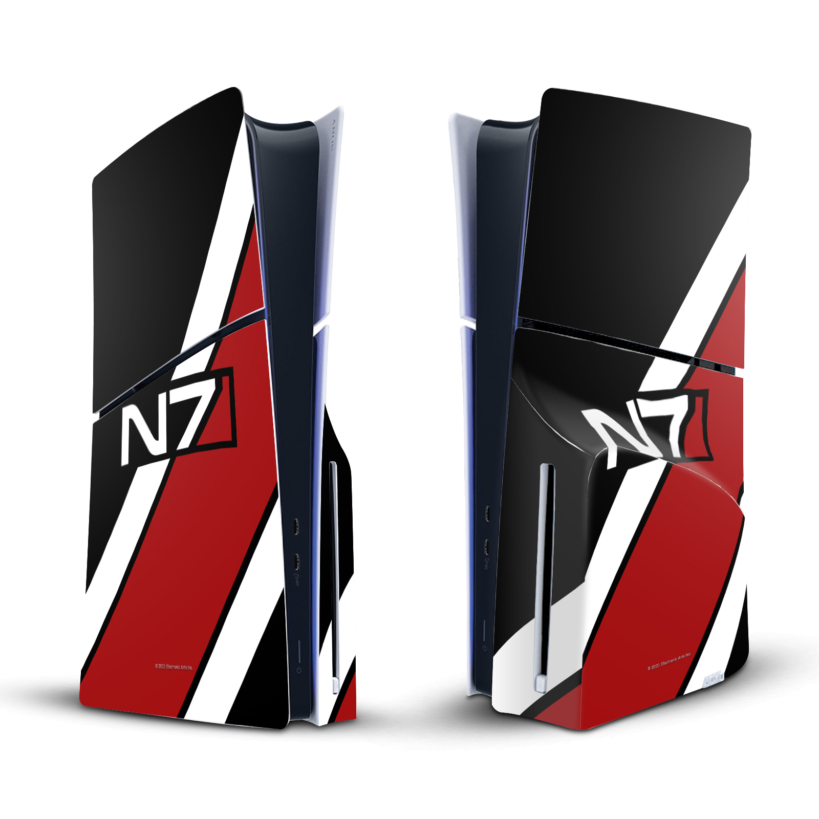 EA BIOWARE MASS EFFECT GRAPHICS VINYL SKIN DECAL FOR SONY PS5 SLIM DISC CONSOLE