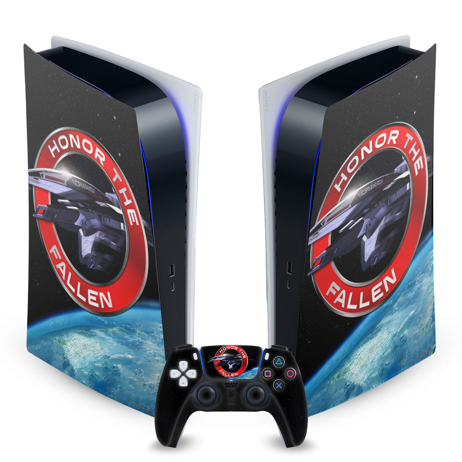 EA BIOWARE MASS EFFECT GRAPHICS VINYL SKIN FOR SONY PS5 DIGITAL EDITION BUNDLE