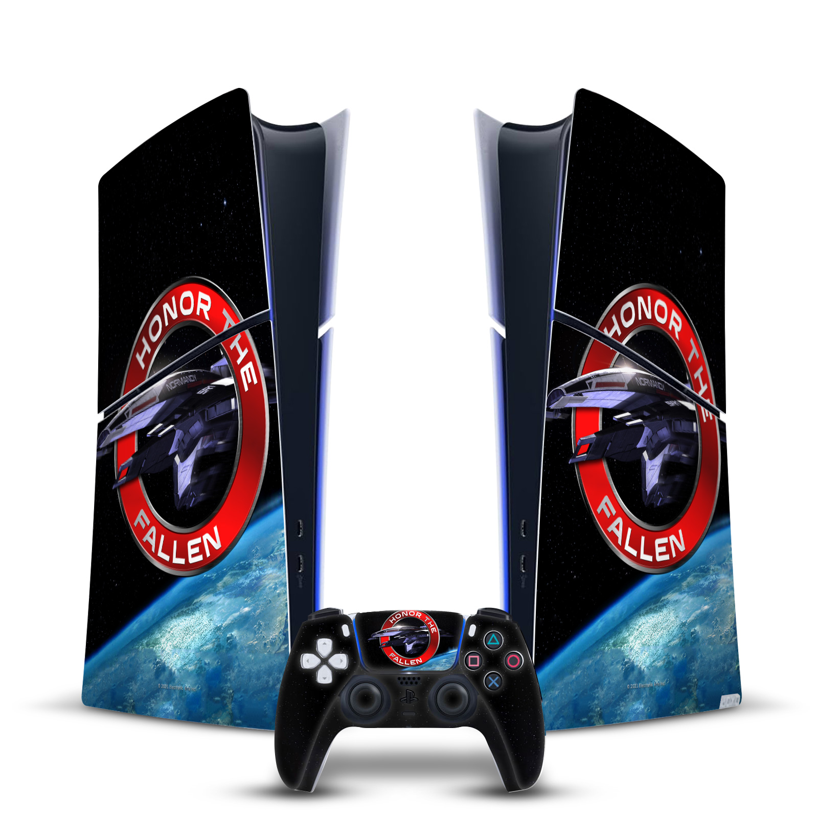 EA BIOWARE MASS EFFECT GRAPHICS VINYL SKIN DECAL FOR PS5 SLIM/PRO DIGITAL BUNDLE