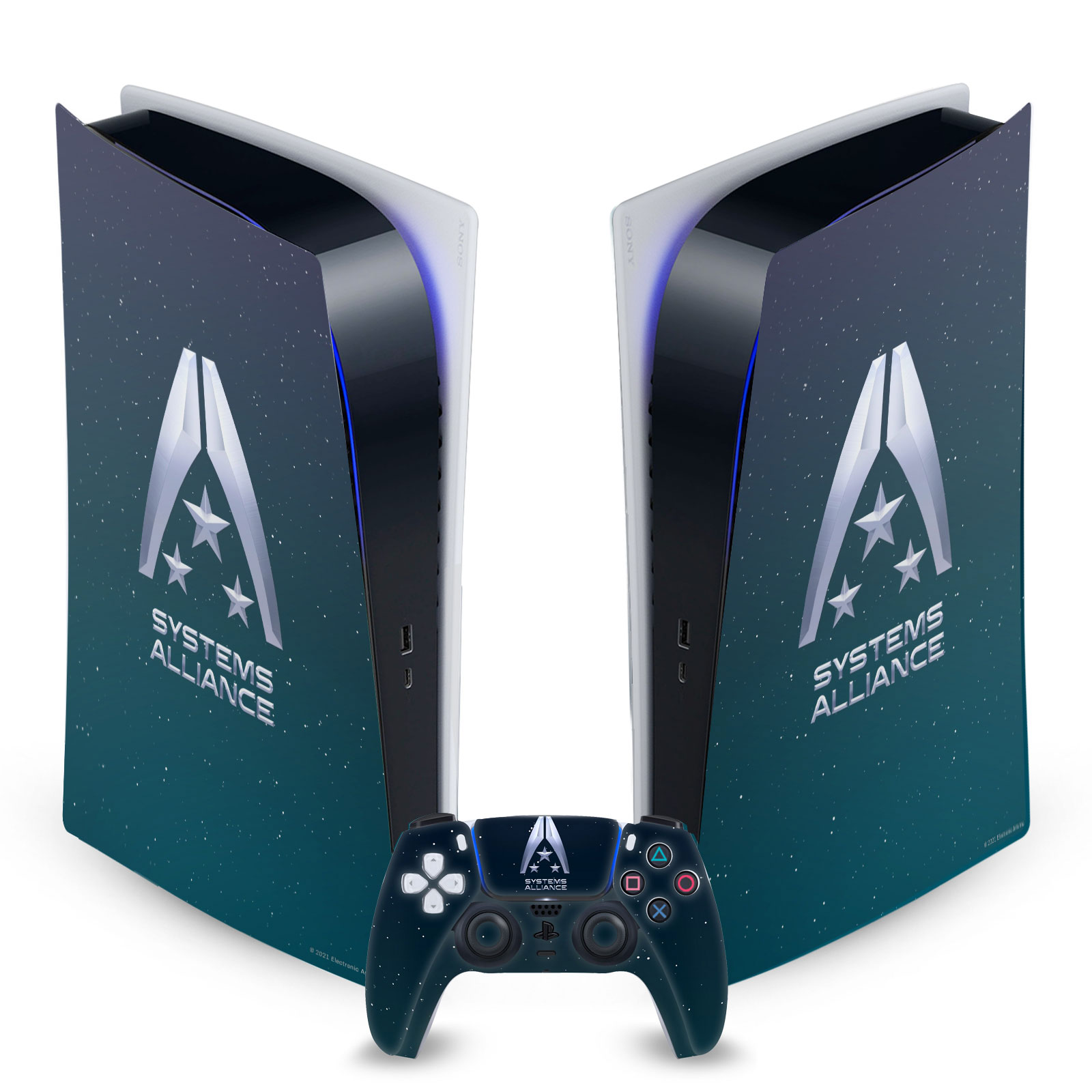 EA BIOWARE MASS EFFECT GRAPHICS VINYL SKIN FOR SONY PS5 DIGITAL EDITION BUNDLE