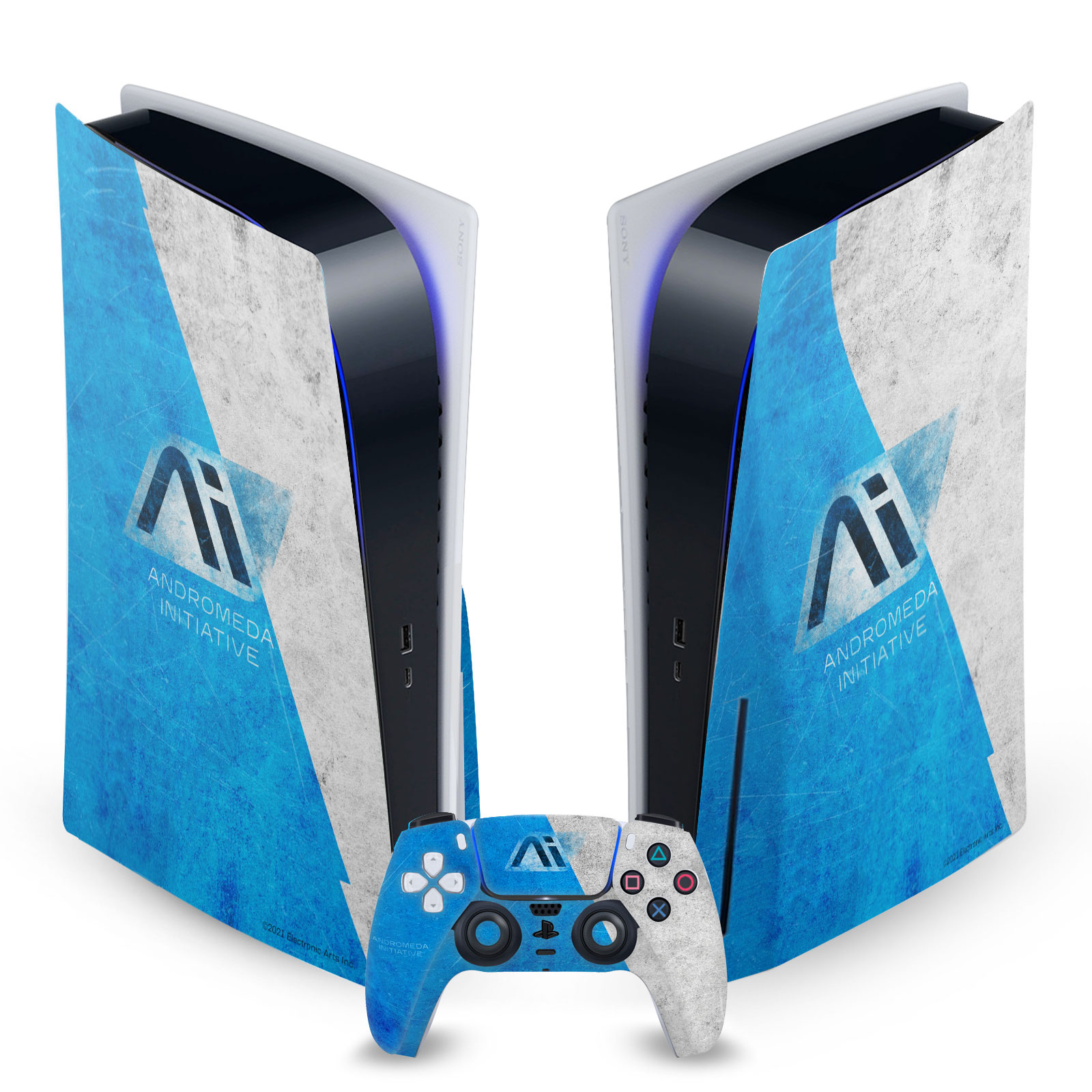 MASS EFFECT ANDROMEDA GRAPHICS VINYL SKIN DECAL FOR SONY PS5 DISC EDITION BUNDLE