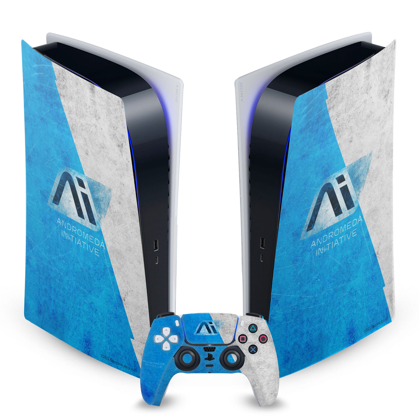 MASS EFFECT ANDROMEDA GRAPHICS VINYL SKIN FOR SONY PS5 DIGITAL EDITION BUNDLE