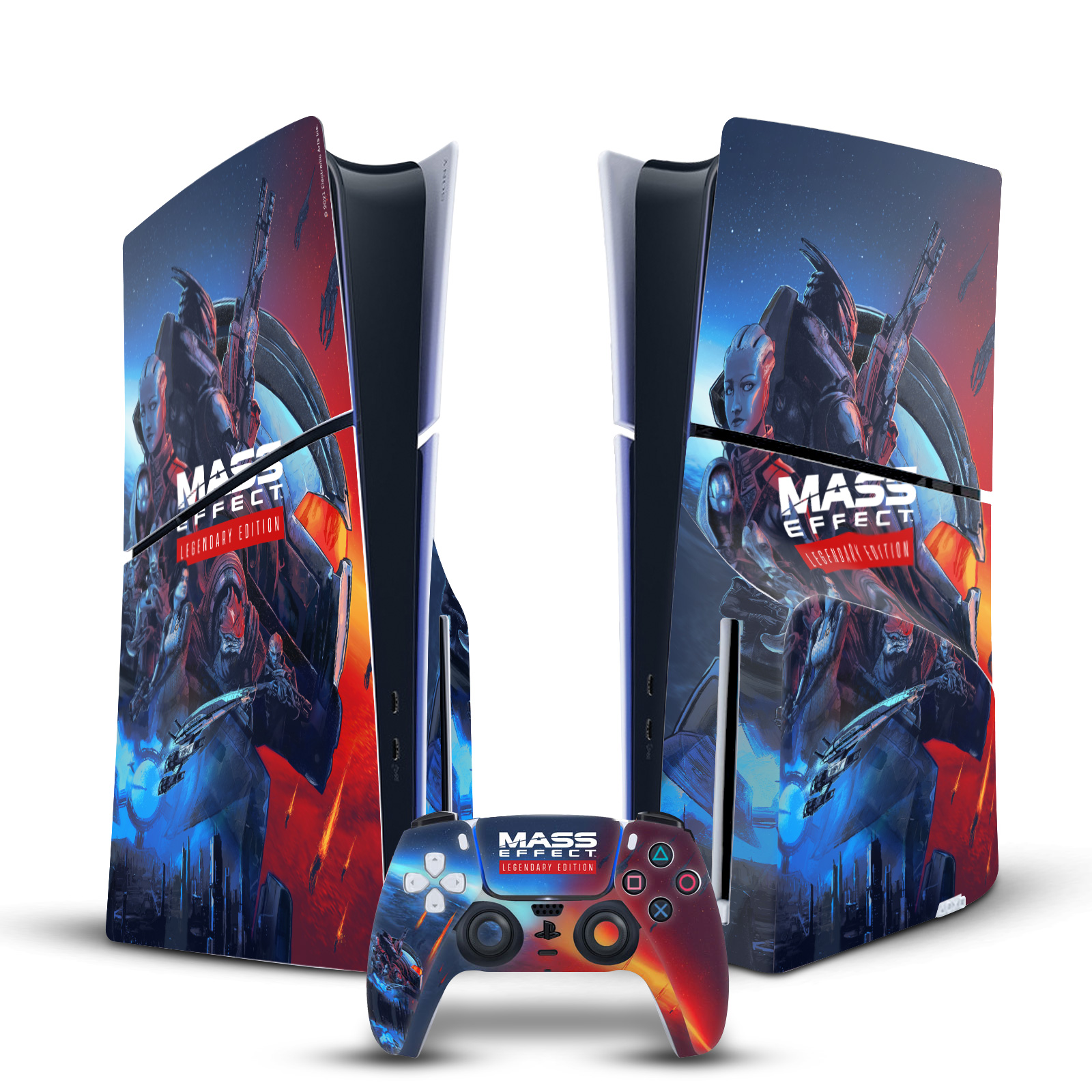 EA BIOWARE MASS EFFECT LEGENDARY GRAPHICS VINYL SKIN FOR PS5 SLIM DISC BUNDLE