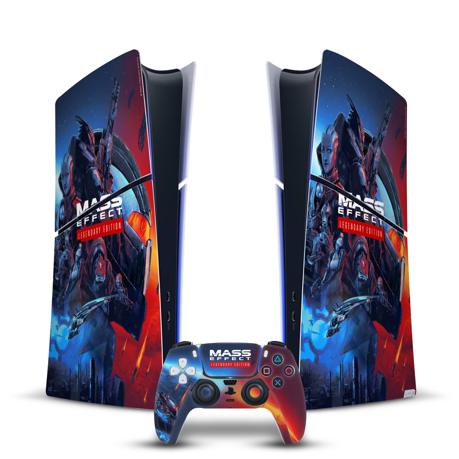 EA BIOWARE MASS EFFECT LEGENDARY GRAPHICS VINYL SKIN FOR PS5 SLIM DIGITAL BUNDLE