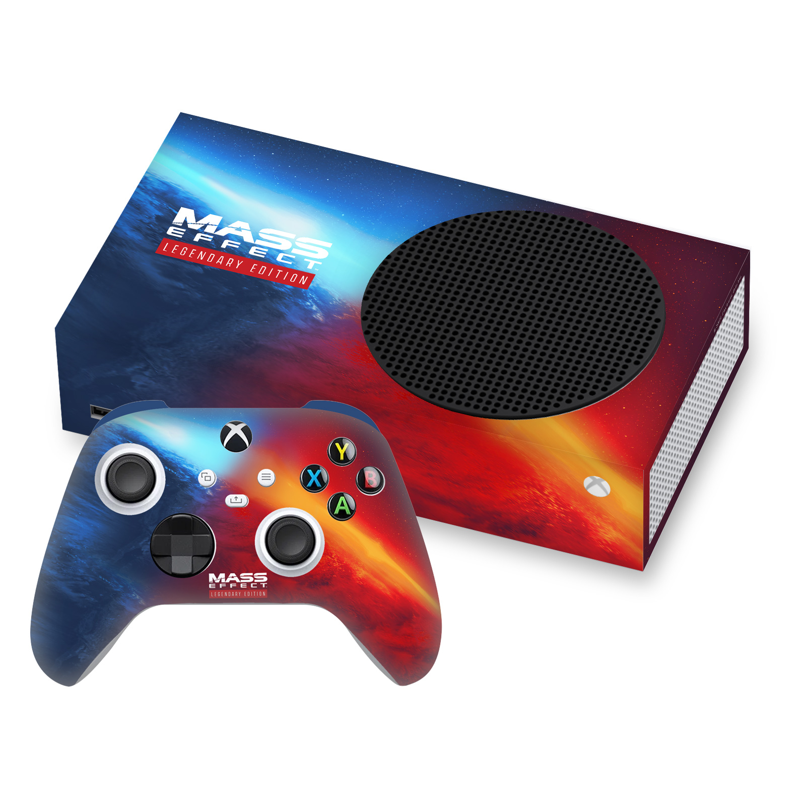 MASS EFFECT LEGENDARY GRAPHICS VINYL SKIN FOR SERIES S CONSOLE & CONTROLLER