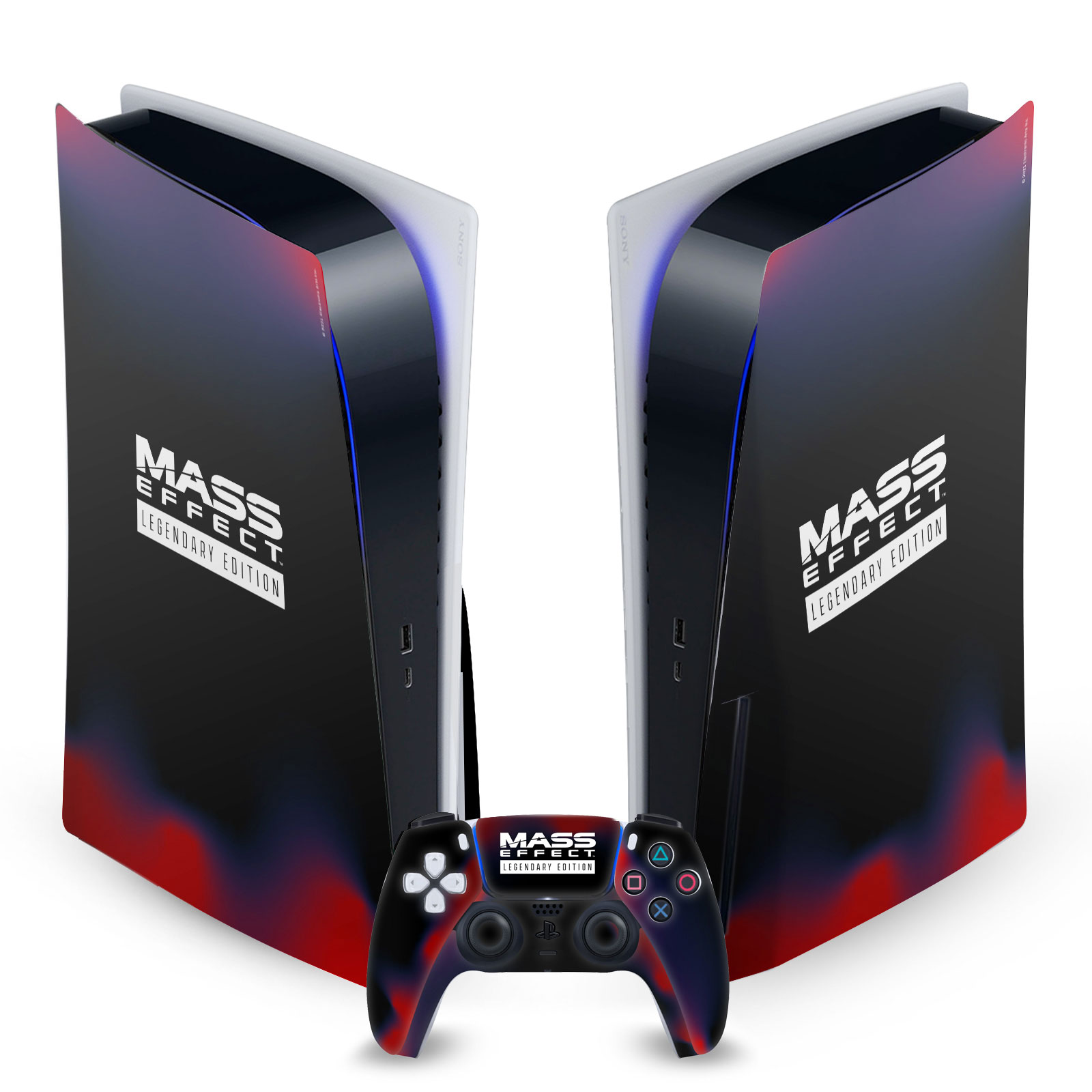 MASS EFFECT LEGENDARY GRAPHICS VINYL SKIN DECAL FOR SONY PS5 DISC EDITION BUNDLE