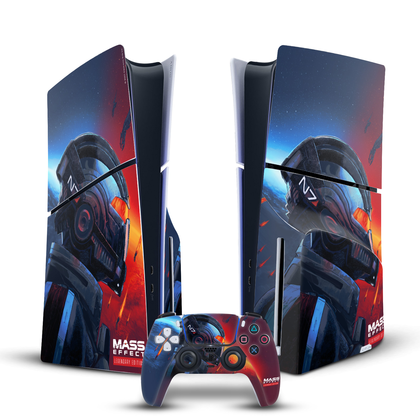 EA BIOWARE MASS EFFECT LEGENDARY GRAPHICS VINYL SKIN FOR PS5 SLIM DISC BUNDLE