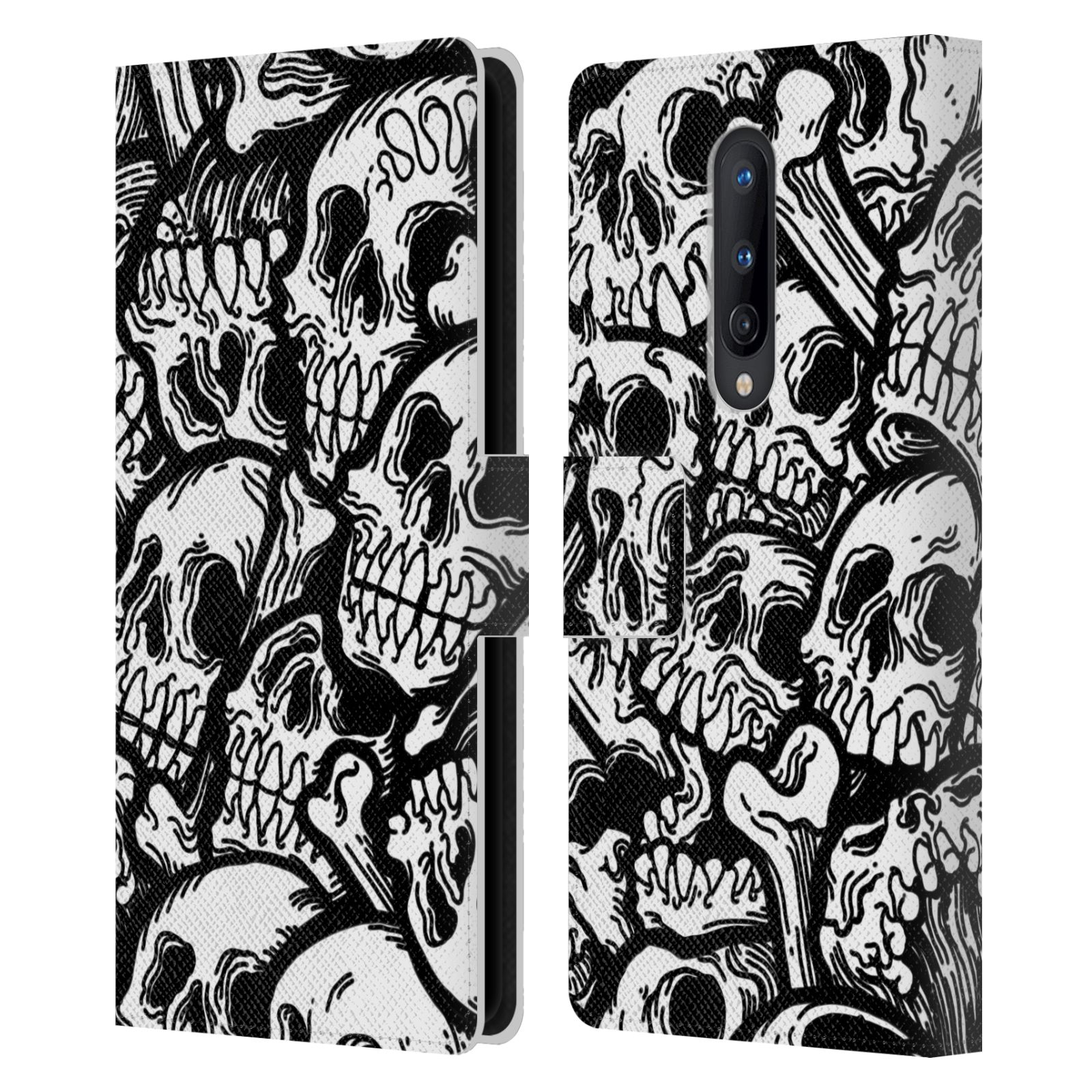 OFFICIAL MATT BAILEY SKULL LEATHER BOOK WALLET CASE COVER FOR ONEPLUS PHONES - Picture 7 of 19