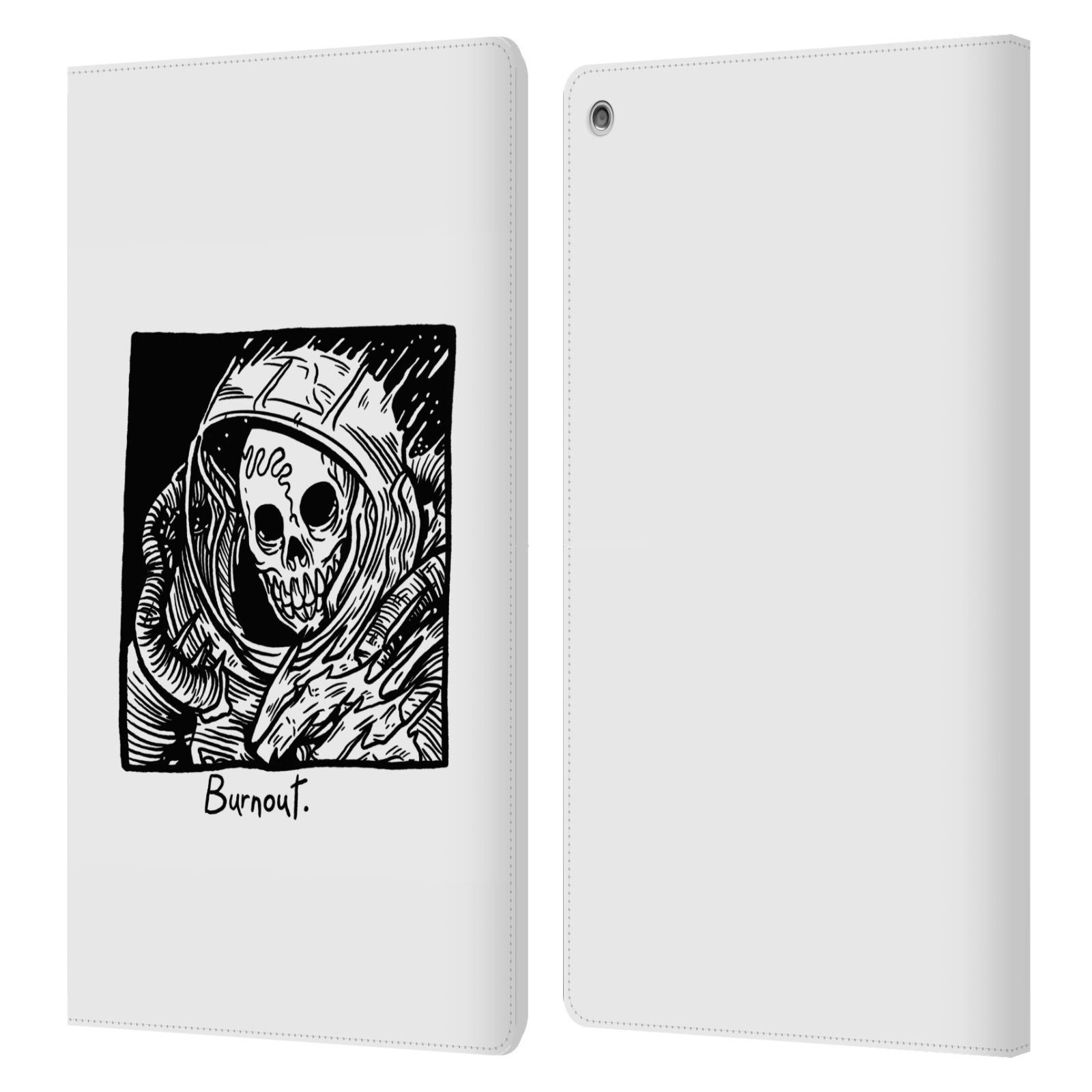 OFFICIAL MATT BAILEY SKULL LEATHER BOOK WALLET CASE COVER FOR AMAZON FIRE - 第 8/19 張圖片