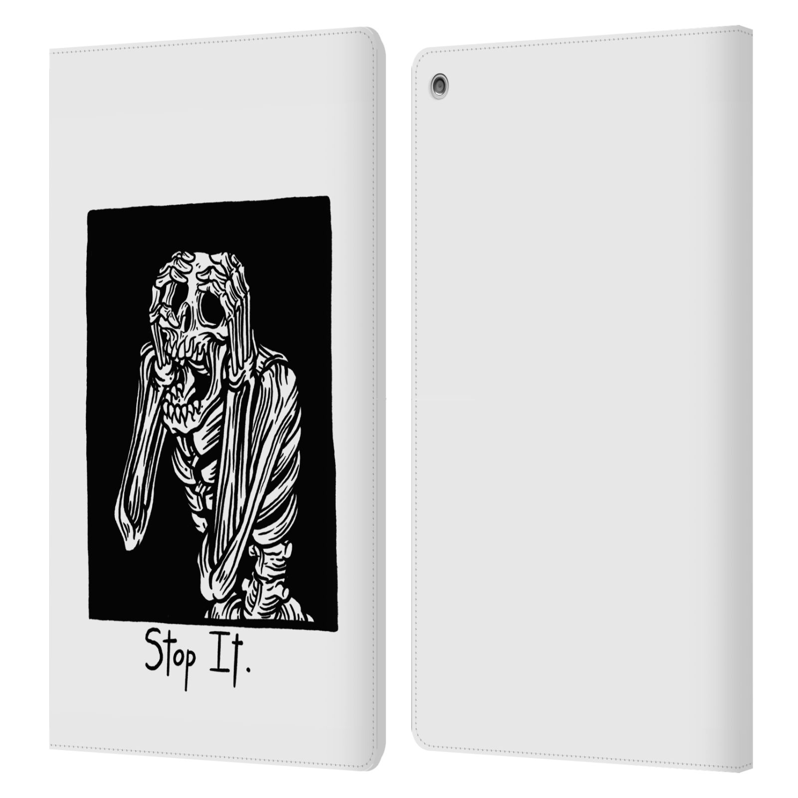 OFFICIAL MATT BAILEY SKULL LEATHER BOOK WALLET CASE COVER FOR AMAZON FIRE - 第 17/19 張圖片