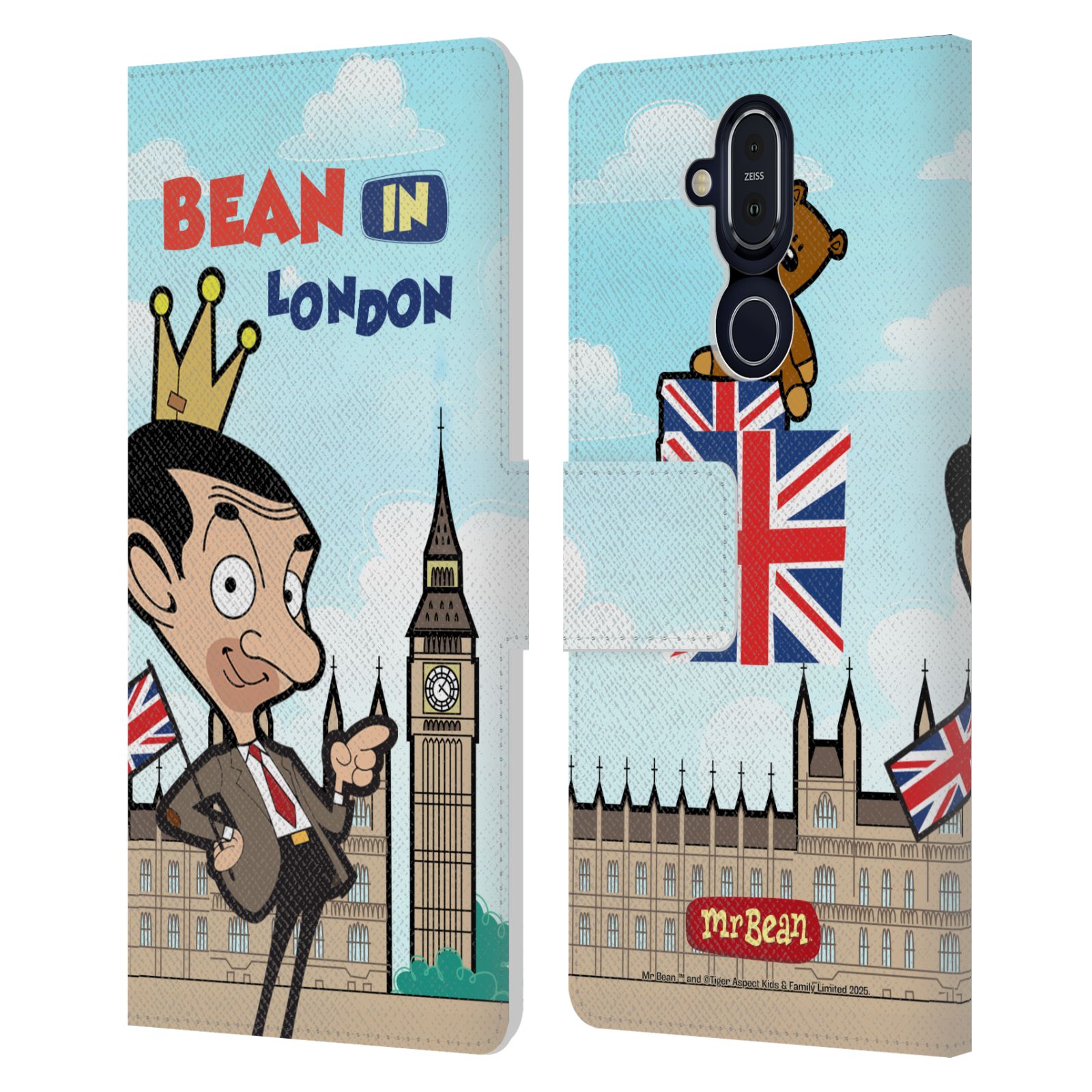 MR. BEAN: THE ANIMATED SERIES GRAPHIC ART LEATHER BOOK CASE FOR NOKIA PHONES
