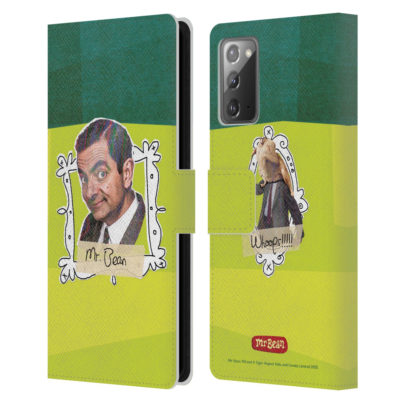 OFFICIAL MR. BEAN DOODLE ART LEATHER BOOK WALLET CASE COVER FOR SAMSUNG PHONES 2