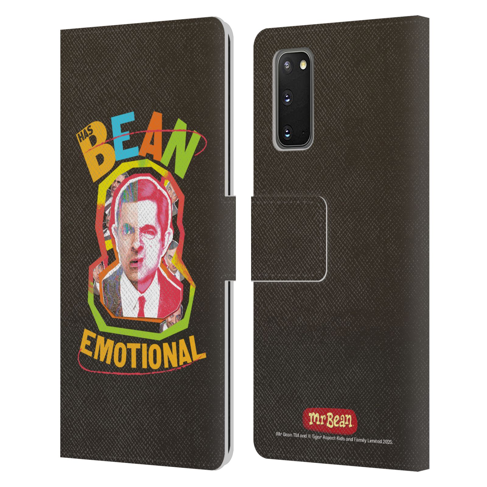 OFFICIAL MR. BEAN GRAPHIC ART LEATHER BOOK WALLET CASE FOR SAMSUNG PHONES 1