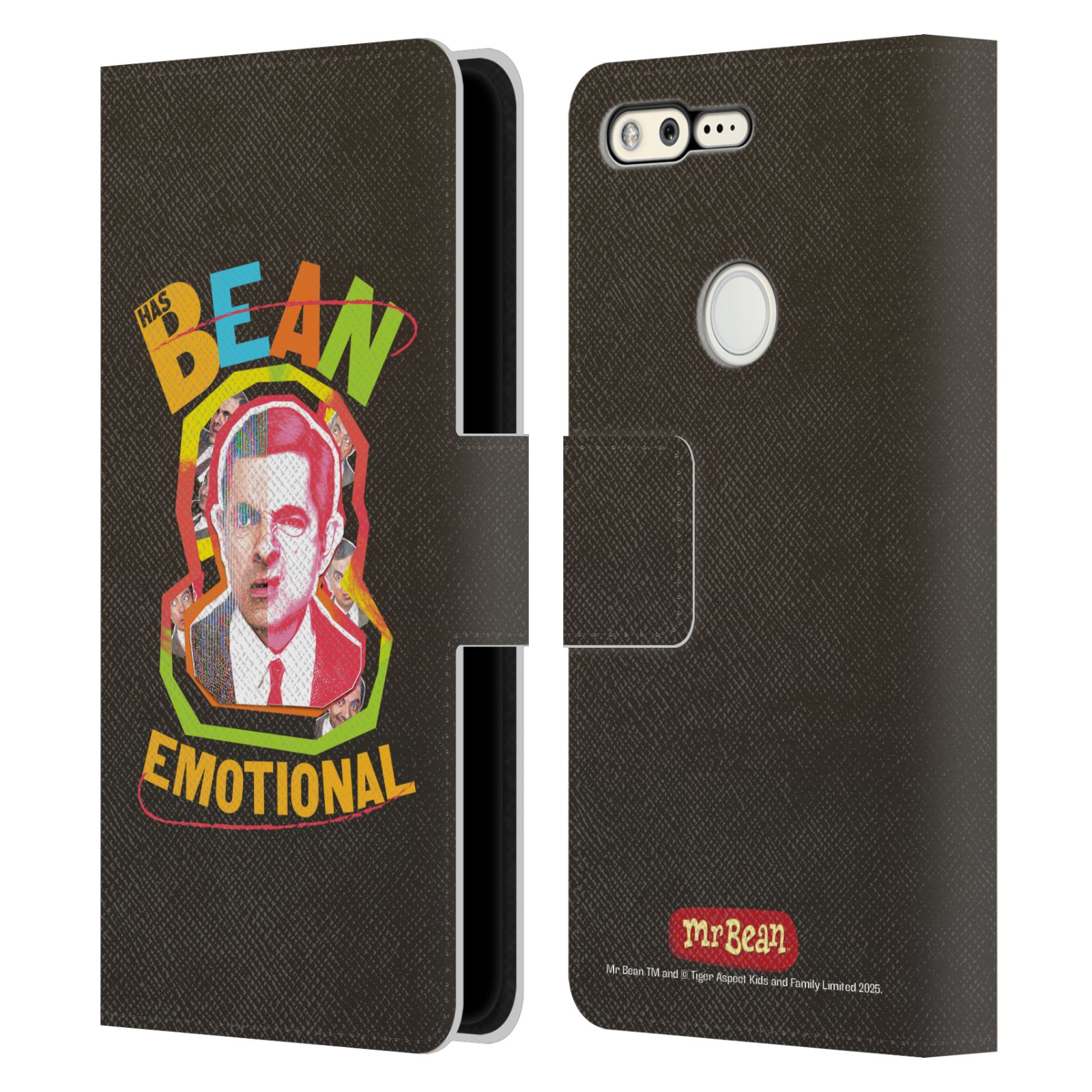 OFFICIAL MR. BEAN GRAPHIC ART LEATHER BOOK WALLET CASE COVER FOR GOOGLE PHONES
